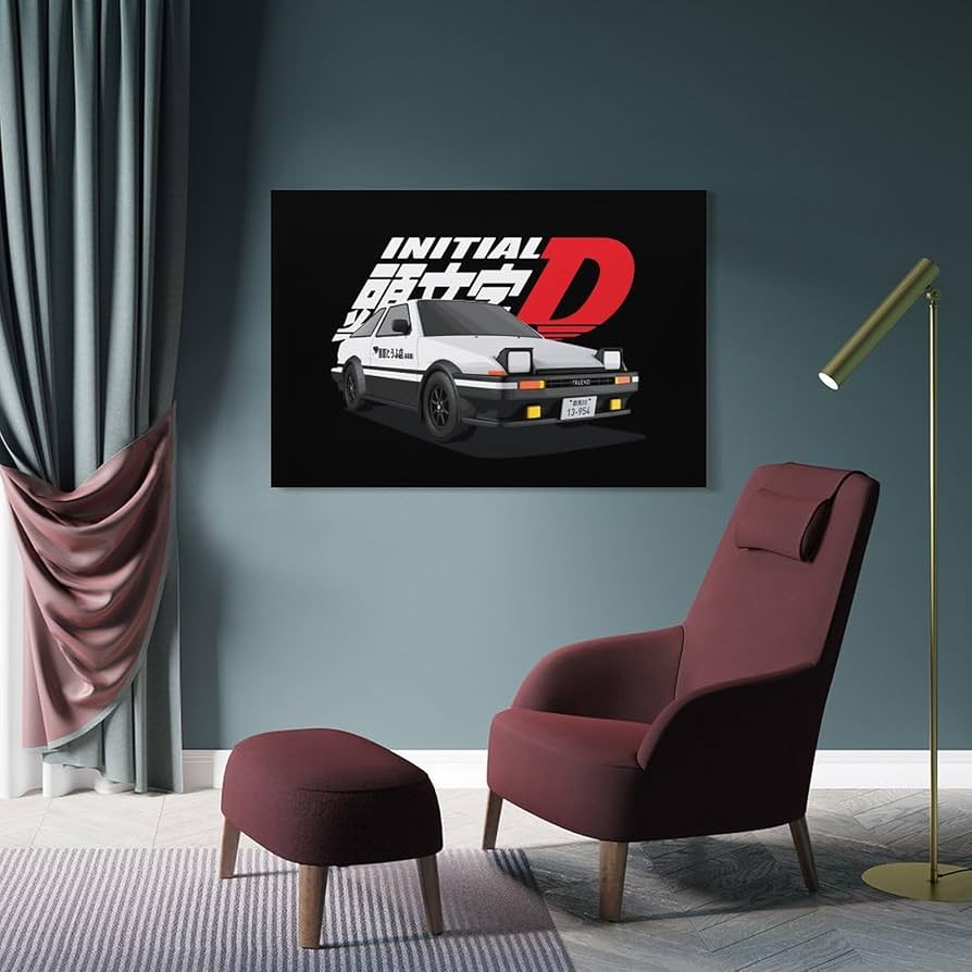 Amazon.co.jp: 頭文字d イニシャル D Ae86 ポスター アートパネル 装飾