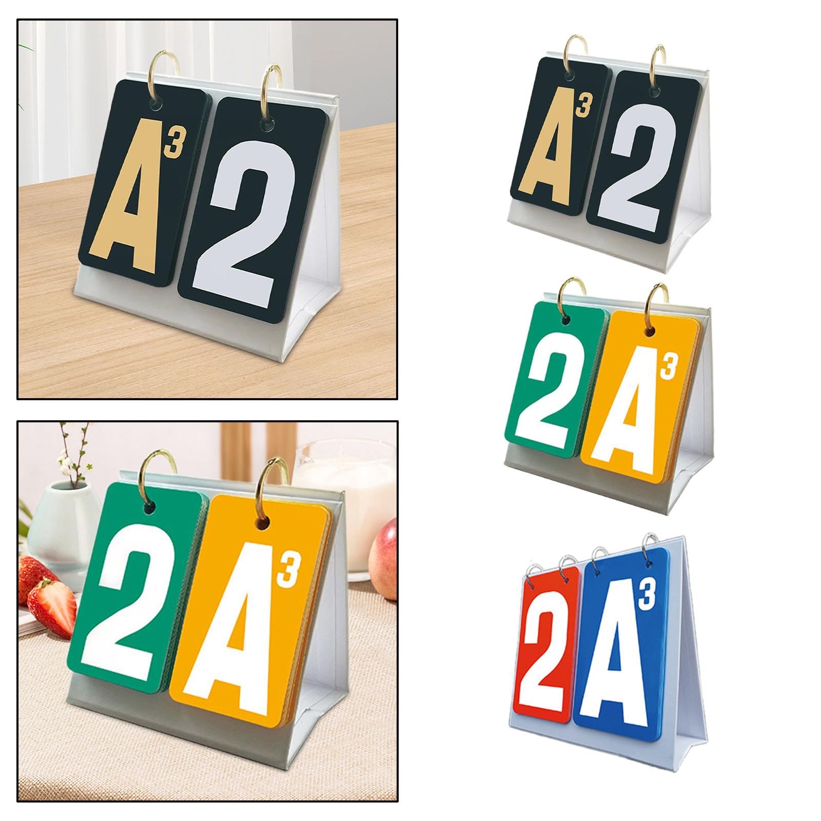Scoreboard Flip Scoreboard, Punktezähler for Kartennummern Professionelle manuelle Score Flip Cards, Score Flipper,Anzeigetafel