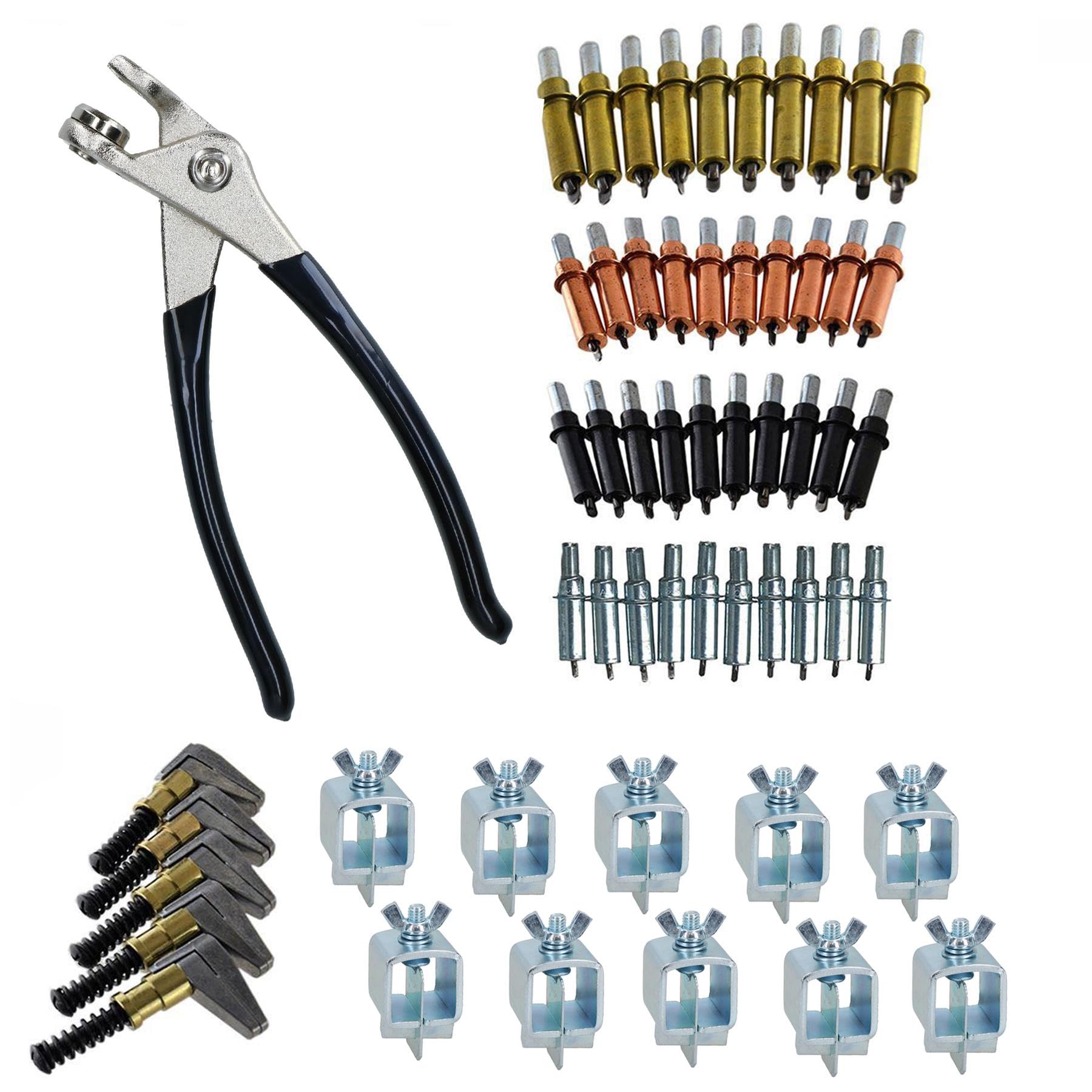 Les colliers fixation la tole fixation Poignees Restauration Cleco Kit complet