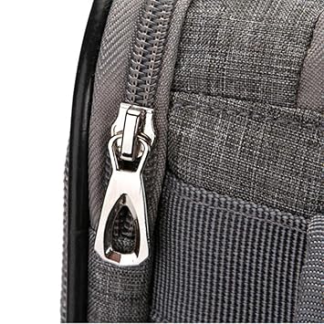 Aswadh Pet Dog Carrier Puppy Mesh Backpack Travel Carrying Shoulder Bag Gray+Blue