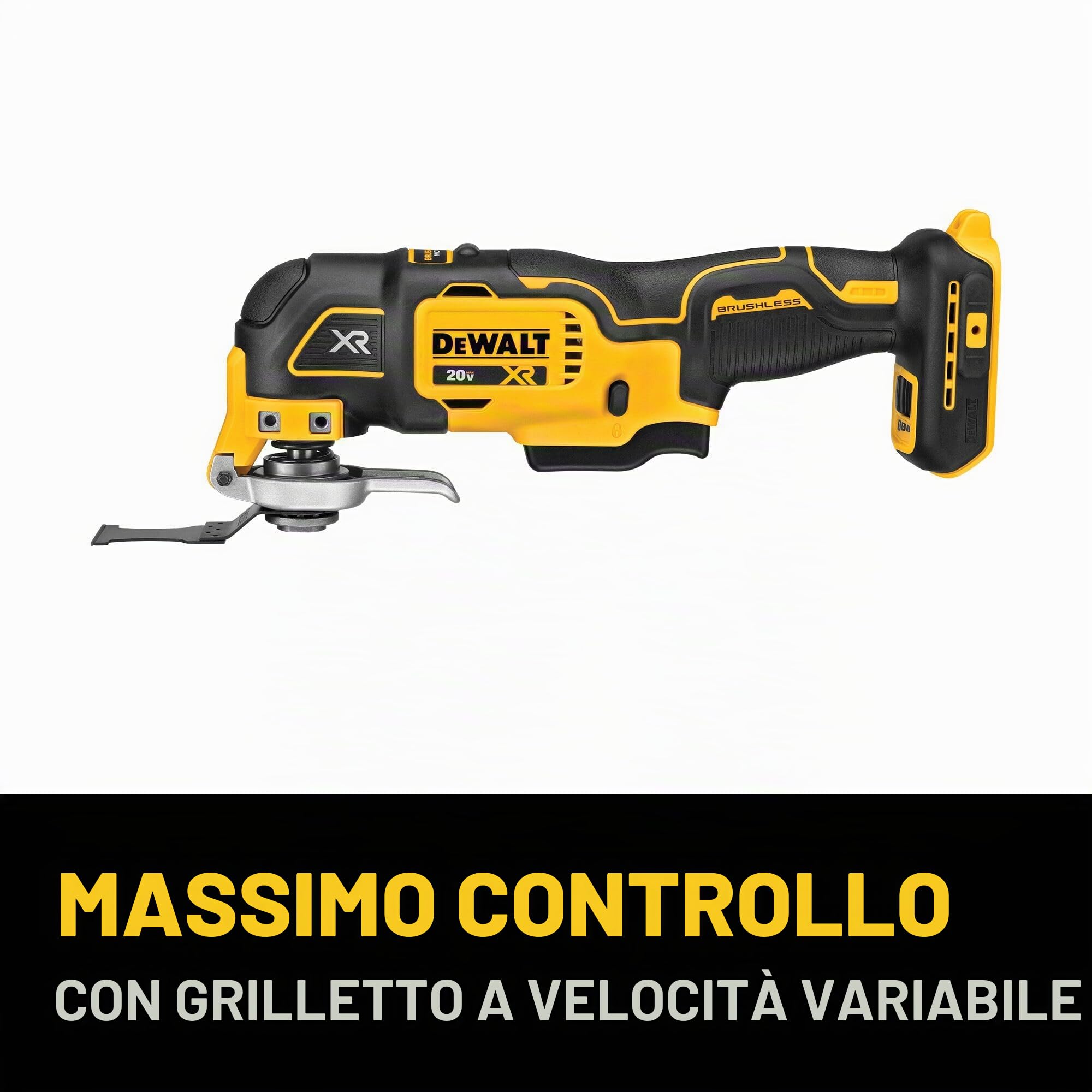 DEWALT Multiutensile oscillante 20V Max XR, velocità variabile, solo utensile (DCS356B)