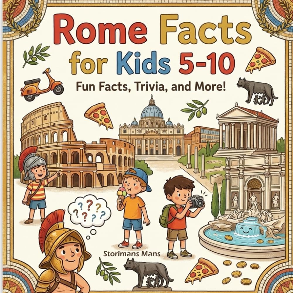Rome Facts for Kids 5-10: Discover the Colosseum, Vatican City, Trevi Fountain, Ancient Ruins, and More for Curious Young Readers