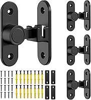 Vista 12 de Cerraduras de puerta de granero, cierre de puerta abatible de ángulo recto de 90/180 grados para dormitorio, jardín, gabinete