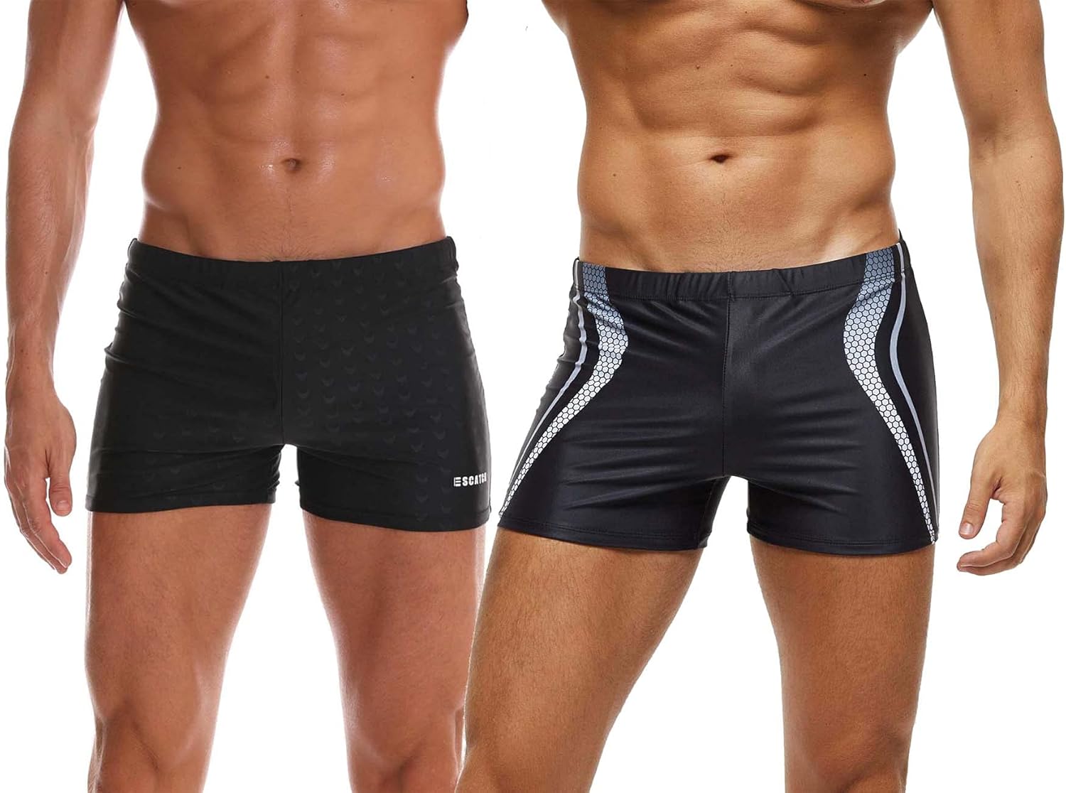 SALENT Mens Swim Briefs with Pouch Square Cut Athletic Swimming Shorts Swim Trunks Swimwear Board Short