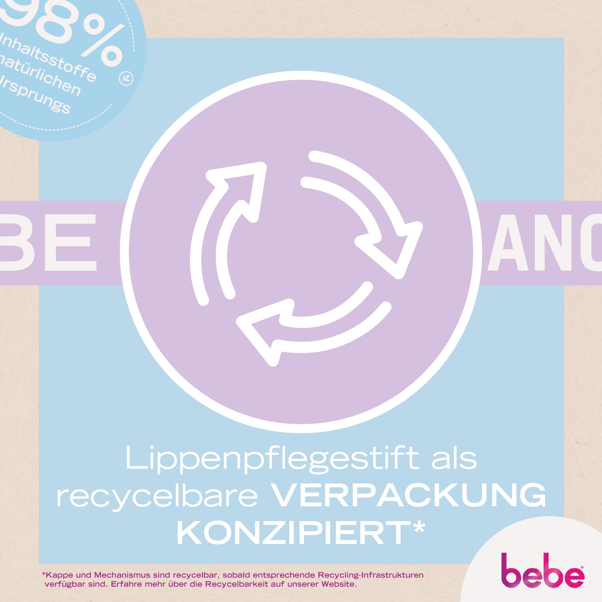 bebe Classic pielęgnacja ust (12 x 4,9 g), pomadka do ust z olejkiem z awokado i masłem shea, delikatnie pielęgnuje usta dzięki 98% składnikom naturalnego pochodzenia i bez olejów mineralnych