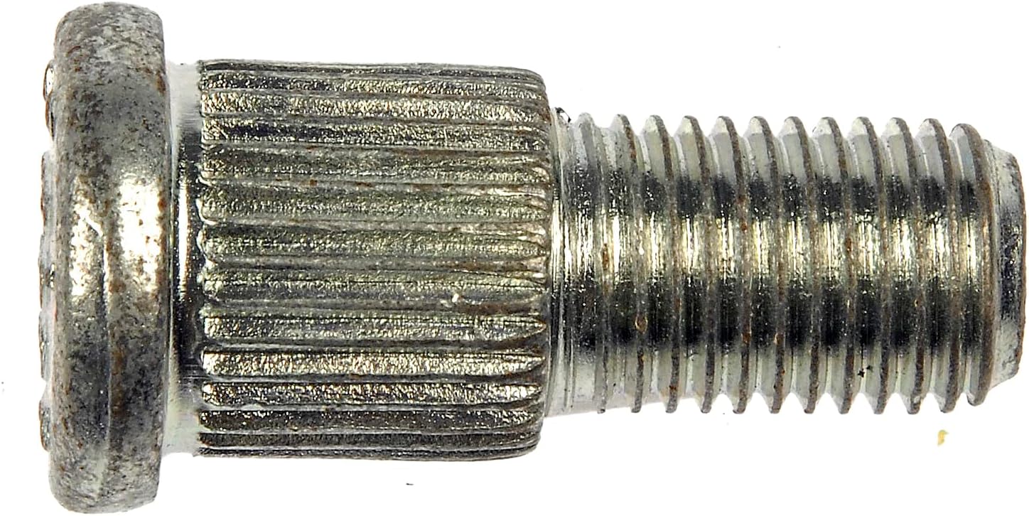 Dorman 610-083 Front 7/16-20 Serrated Wheel Stud - .563 in. Knurl, 1-1/4 in. Length Compatible with Select Dodge/Plymouth Models, 10 Pack (Made in USA)
