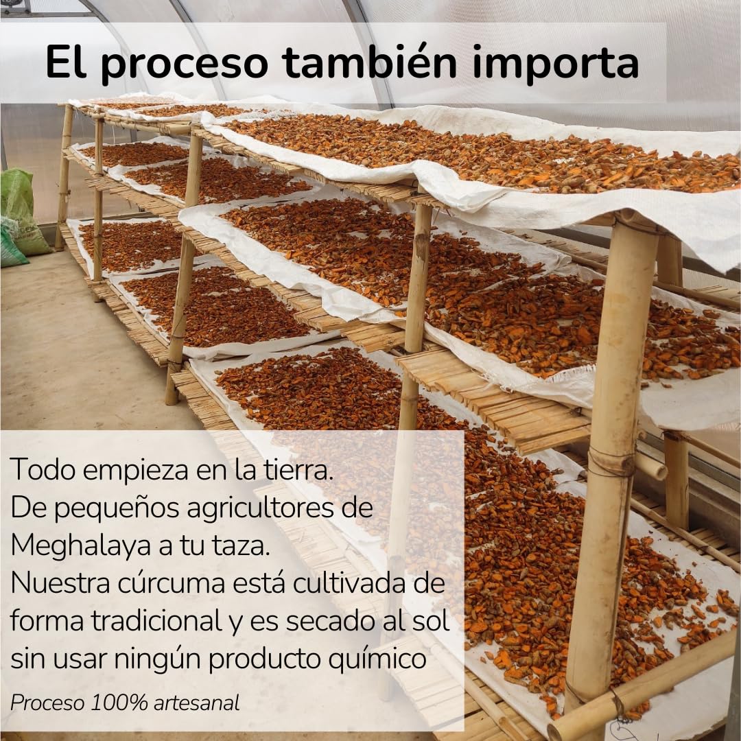 Sun Golden Milk Expert 150gr (75 porciones) - Leche dorada en polvo - Ingredientes 100% Naturales – Curcuma en polvo con Jengibre y Pimienta negra con alta concentración de curcumina