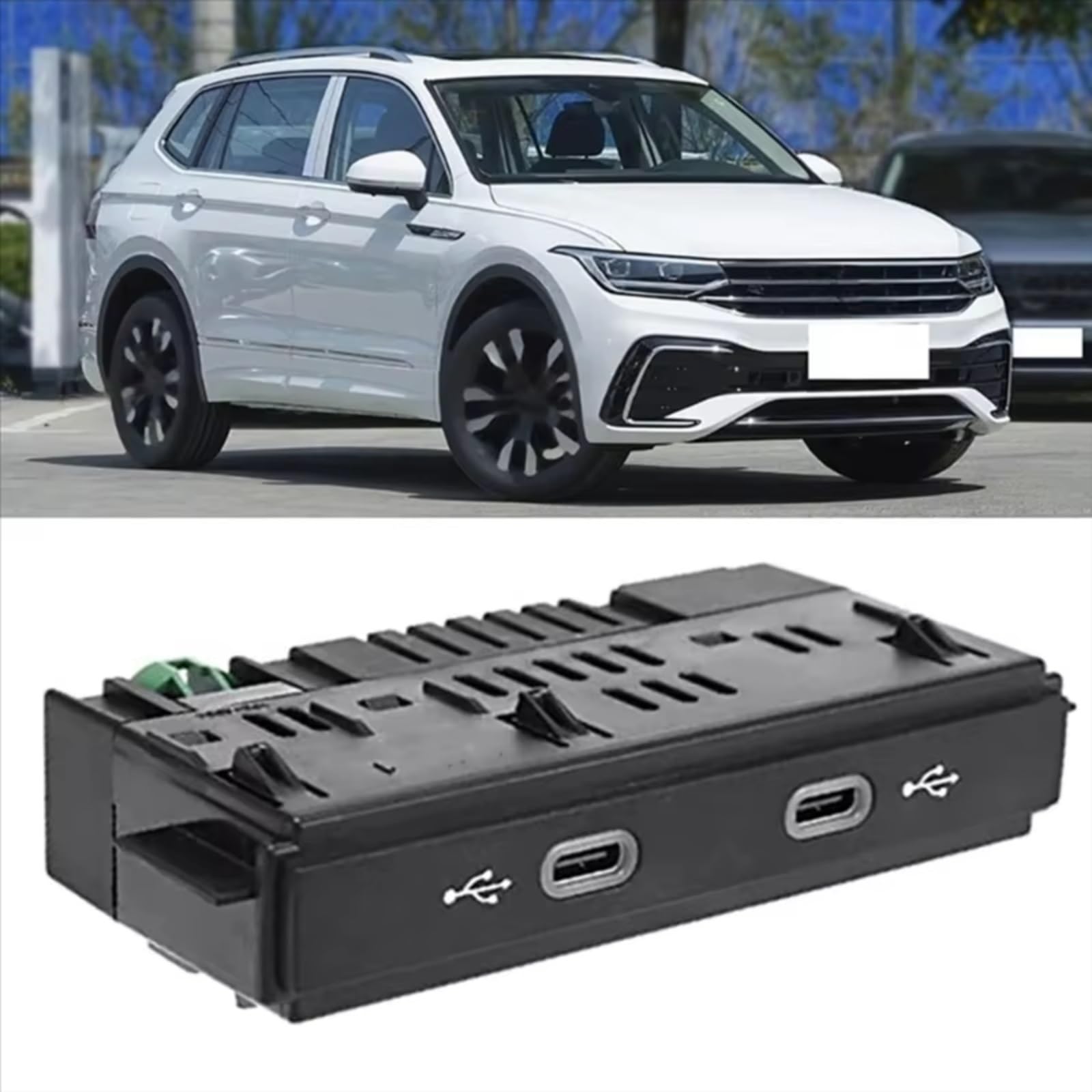 Per Per Arteon 2017-2024 2025 Per ID.4 2023-2025 Per Taos 2021-2023 Doppia Porta Di Ricarica Modulare USB Accessori Sostituzione
