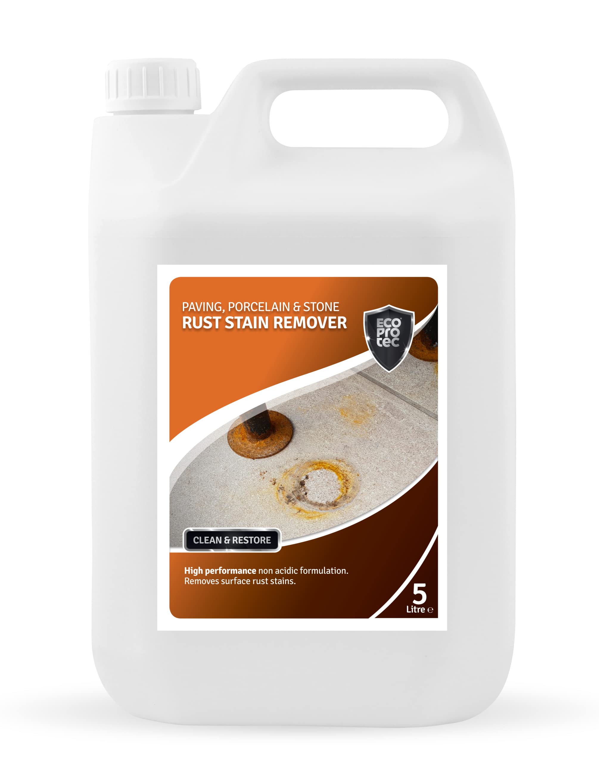 Rust Stain Remover for Paving Porcelain Stone & Tile (5 Litre)