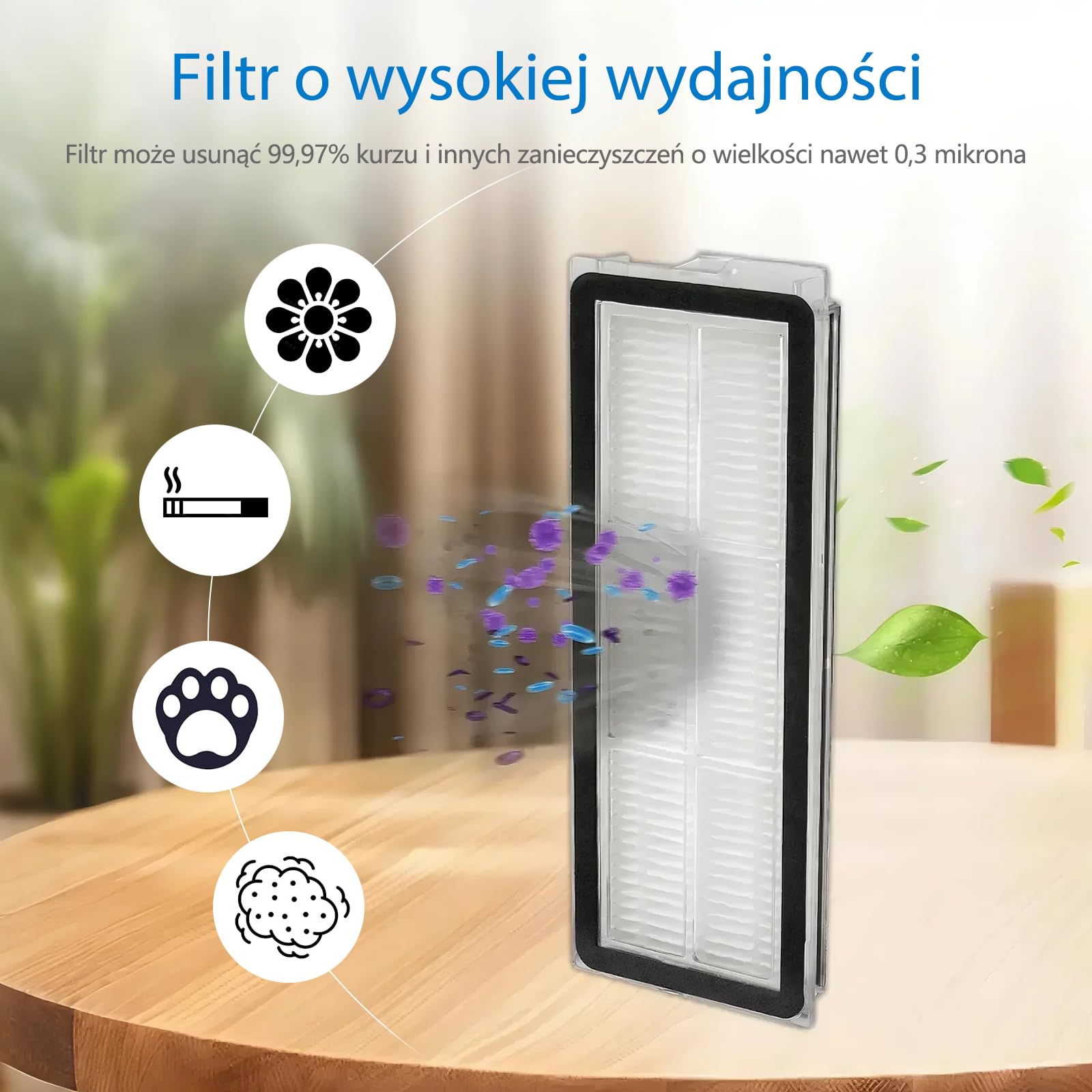 QV 35A zestaw akcesoriów do Roborock QV 35A / QV 35S / QR 598 / QR 798 odkurzacz automatyczny, części zamienne, 1 szczotka główna, 6 filtrów, 6 podkładek do wycierania, 6 szczotek bocznych, 6 worków