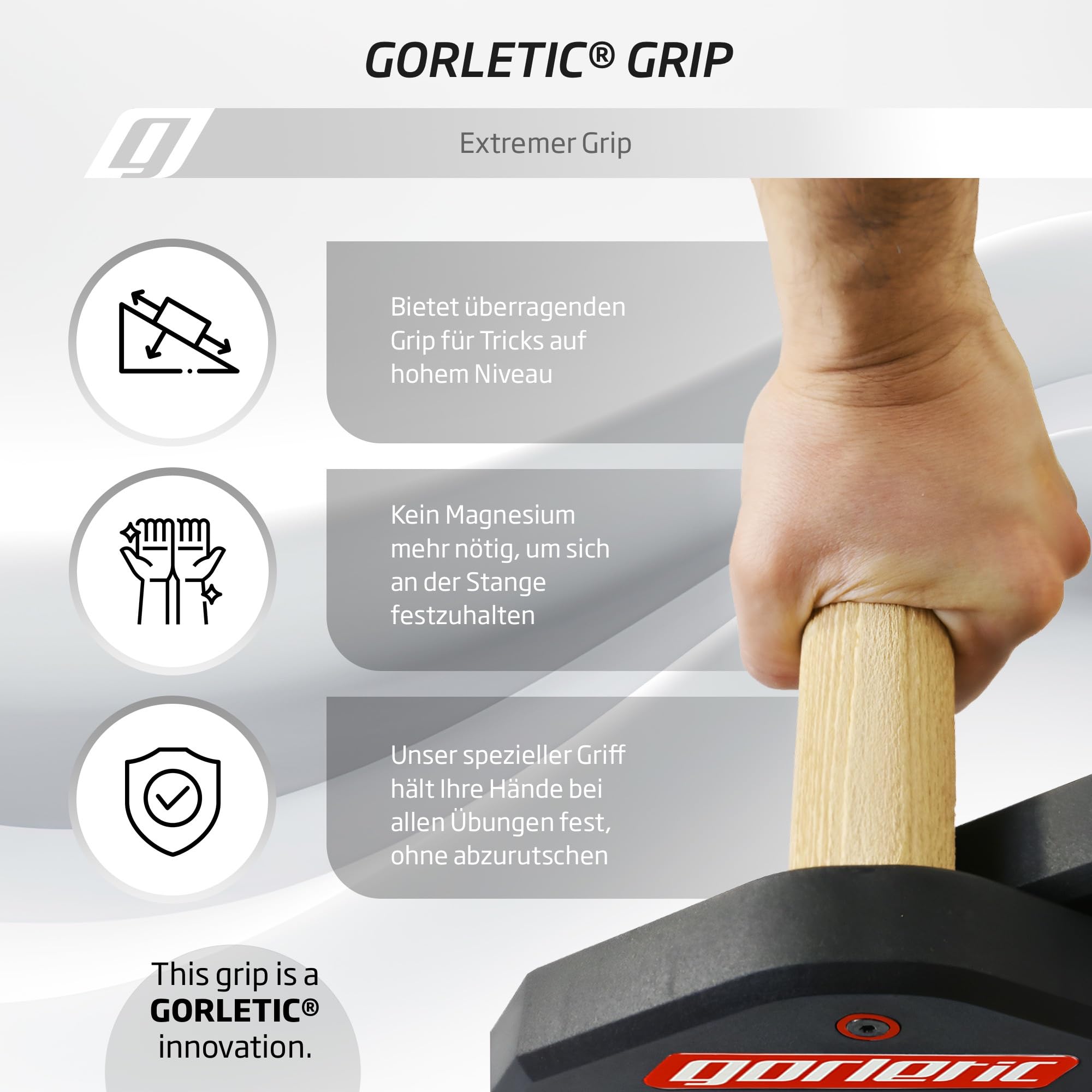 LowFit PRO Gorletic Calisthenics Parallettes - Gymnastik Parallettes, einfacher Transport, Athleten getestet, Premium Magnetic Design