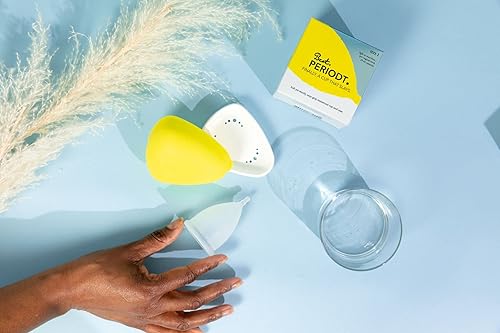 Miniatura 2 de Best Periodt - Copa menstrual suave y cómoda, sin fugas de 12 horas, fácil de usar, viene con estuche de copa menstrual amarilla, fabricado en