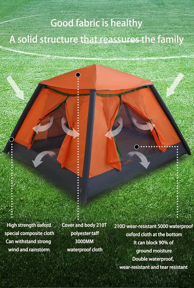 Amazon.co.jp: 屋外インフレータブルテント、2-4人用キャンプ Amazon.co.jp: 屋外インフレータブルテント、2-4人用キャンプ