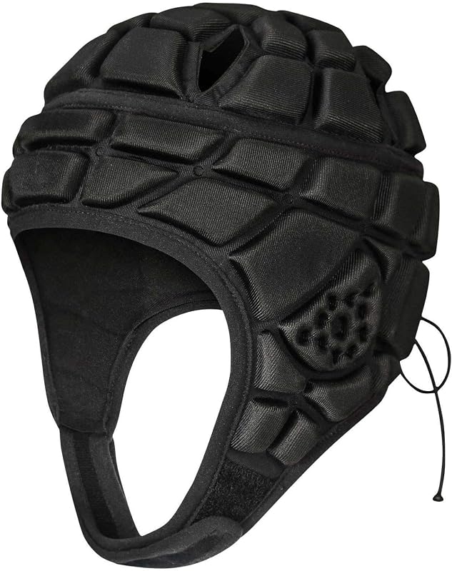 DGXINJUN Casco de fútbol con bandera de concha blanda, casco de rugby 7v7, gorra Scrum, casco acolchado de fútbol, ​​protector de cabeza ajustable para jóvenes, niños y adultos