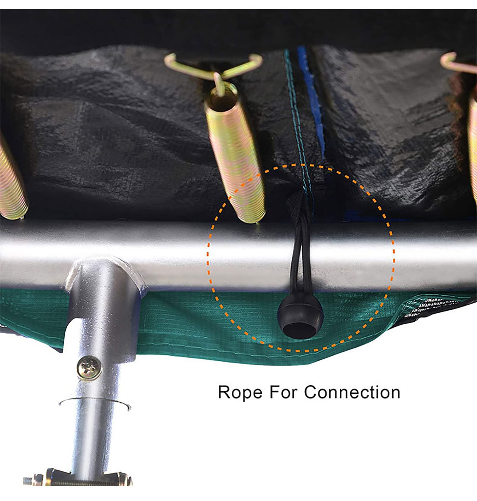 Almohadilla Envolvente para trampolín, Almohadillas Seguridad para Trampolines Exterior, Almohadillas con protección UV, Accesorios Repuesto para Trampolines, Cubiertas Resorte Redondas (Solo almoh