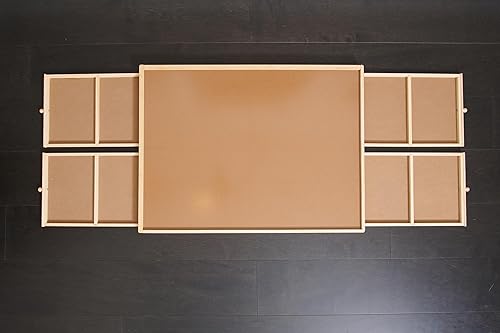 Miniatura 7 de Buffalo Games - Mesa de rompecabezas de madera - Tamaño de 1000 piezas - Accesorio de rompecabezas - Cajones de almacenamiento con divisores para