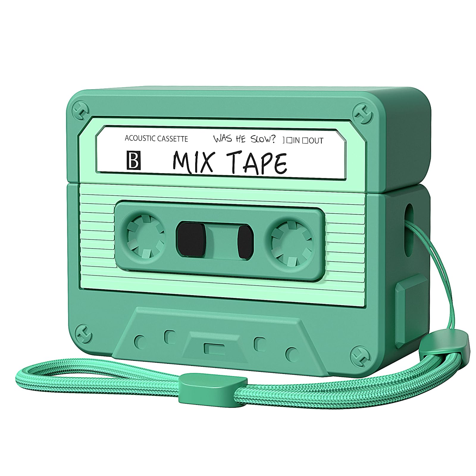 AirPods Pro 2 Case Cover, KOREDA Cute Funny Cassette Tape Design Cartoon Silicone Protective Case for AirPods Pro 2nd/1st Generation