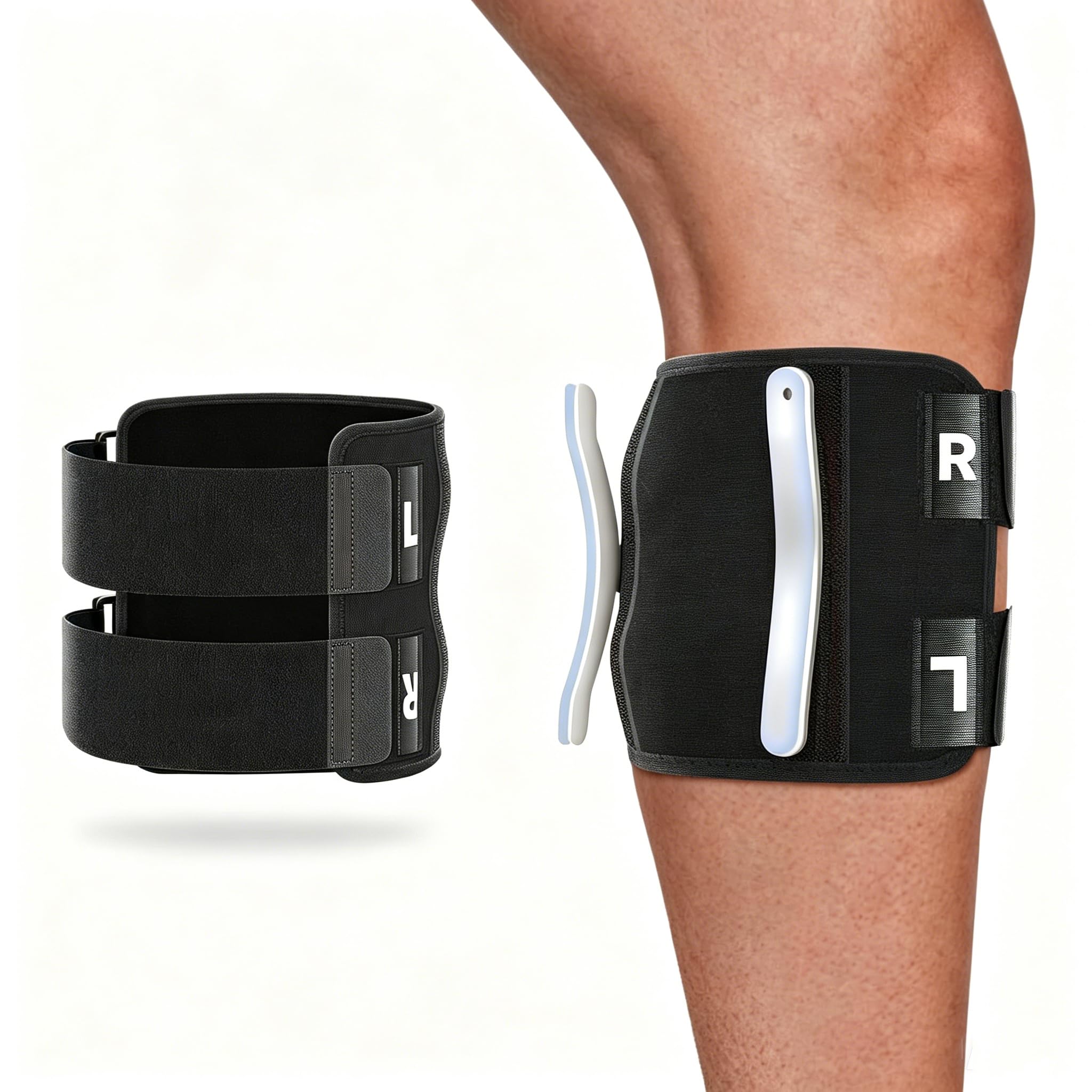 HANNEA® Sciatica Pain Relief Devices Brace, Dual Adjustable Pressure Pads Sciatic Nerve Brace with Targeted Compression for Calf Pain Relief Support for Standing, Walking, Resting & Working- Unisex-picture-22