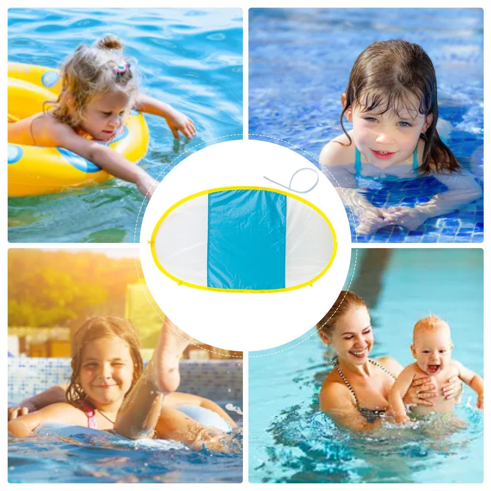 Galleggianti da nuoto, tettuccio parasole rimovibile per piscina, seggiolino di sicurezza, giocattolo per acqua, accessorio da giardino all'aperto, attrezzatura di protezione portatile per bambini