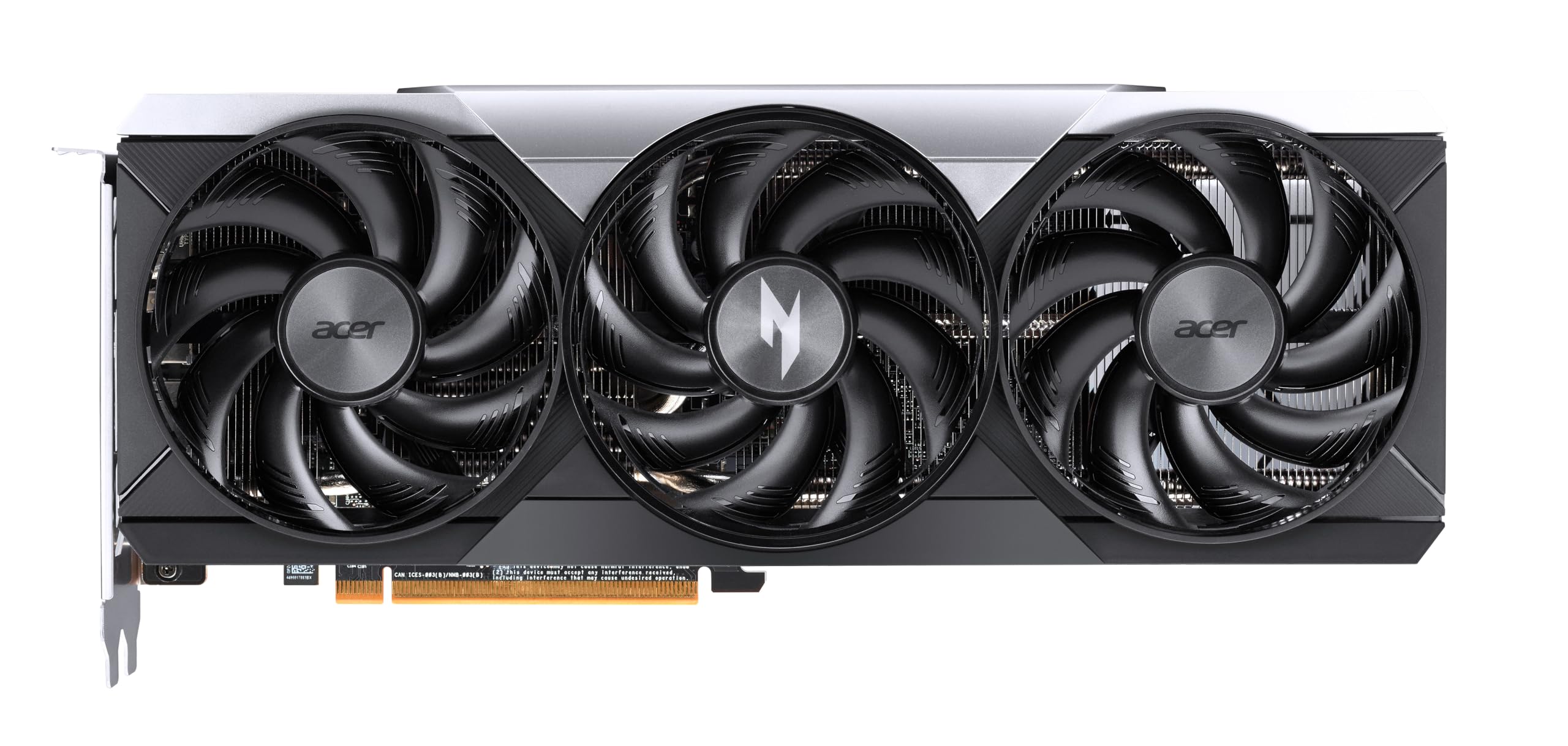 Acer Nitro Radeon RX 9070 OC - AMD Grafikkarte (16 GDDR6, 256 Bit, PCIe 5.0 x16, 1x HDMI 2.1a 3X DP 2.1) 3X Nitro FrostBlade, 2x8 pin, Slot Space: 2.5