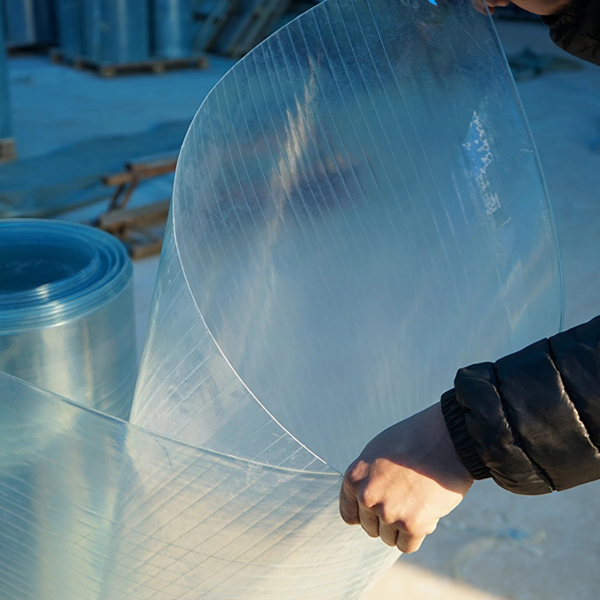 Panel para Tejado Transparente, Chapa Ondulada para Invernaderos, Chapa Tejado Exterior Terraza Acristalada de Frp, Paneles para Tejado, Granja, Garaje, Toldo, Invernadero(WxL:1x3m)