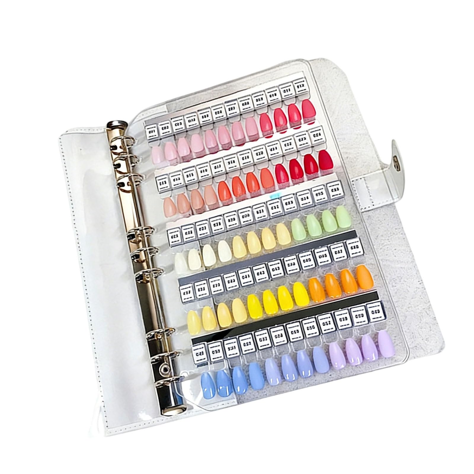 Quaderno per unghie a colori con 120 tip rimovibili etichette per e organizzazione senza problemi. Tips per unghie rimovibili