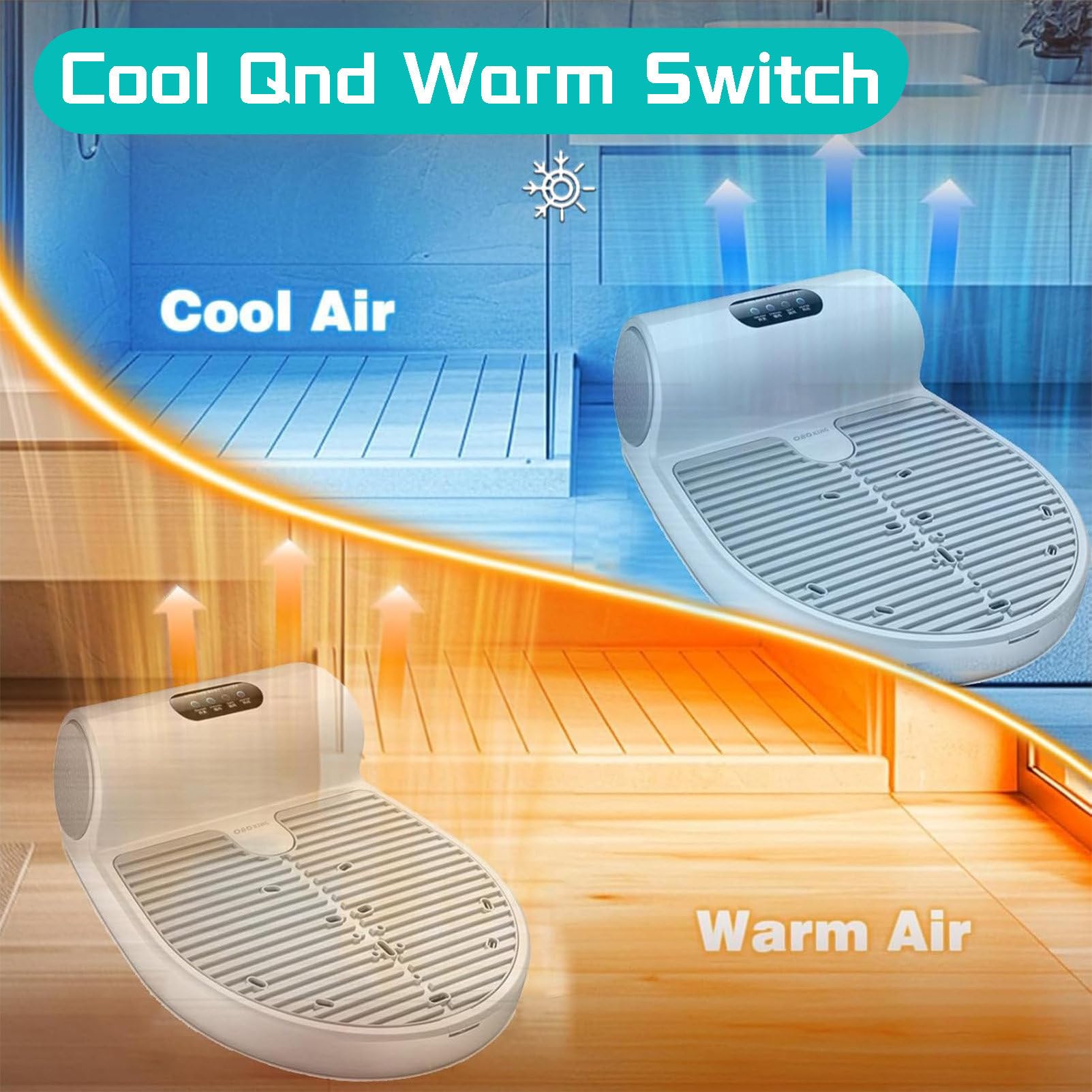 Suszarka do całego ciała 1350 W po prysznicu, suszarka do pielęgnacji ciała, suszarka do całego ciała do łazienki, panel dotykowy do stóp, do domu i łazienki