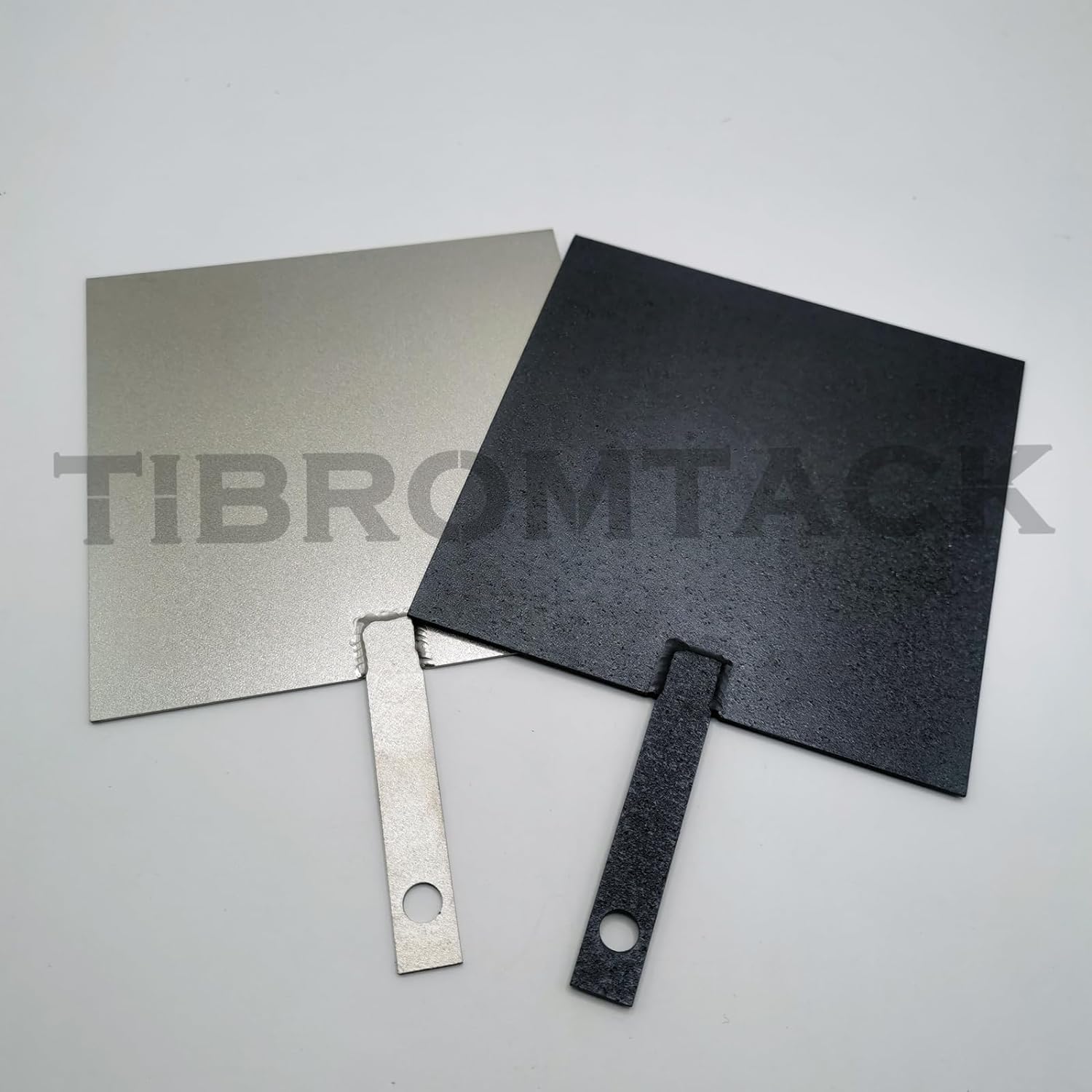 Titan-Elektroden 2PCS für elektrochemische Anwendungen, Anodenplatte aus Titan mit MMO Ruthenium-Iridium-Beschichtung und Kathoden-Elektrolytplatte ohne Beschichtung