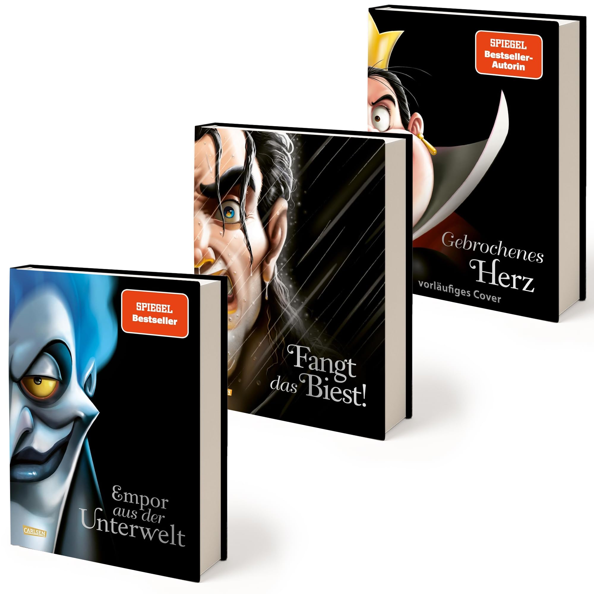Disney Villains Buch-Set Band 10–12 - Hades (Hercules), Gaston (Die Schöne & das Biest), Herzkönigin (Alice im Wunderland) - 3 Bücher inkl. exklusivem Lesezeichen - Lesespaß ab 14 Jahren