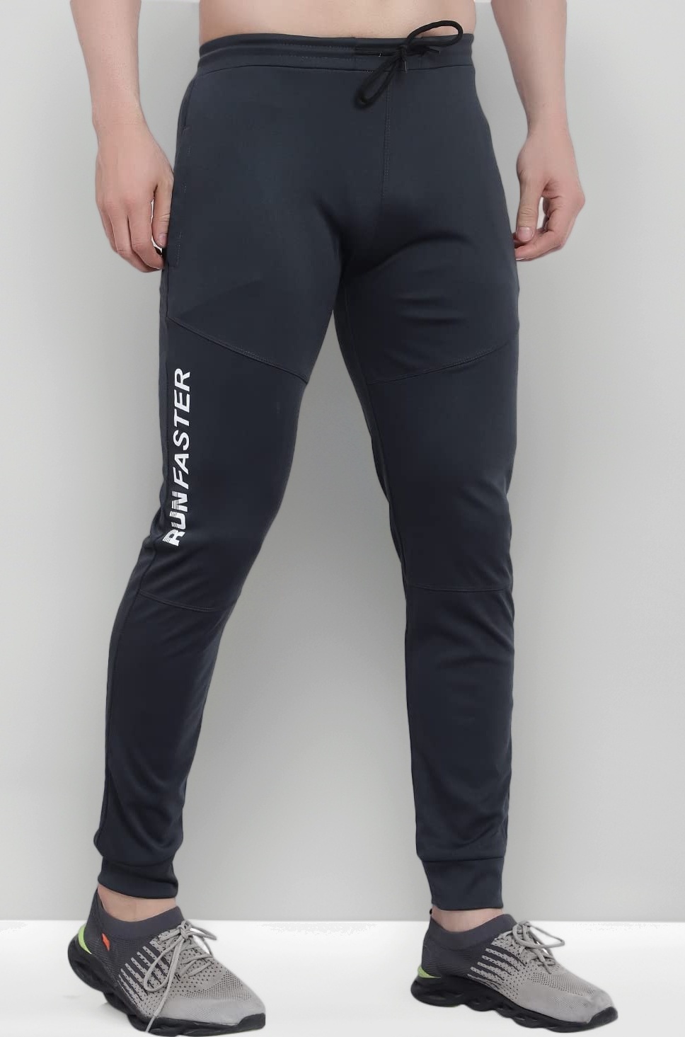 BLUE STAR SHARK Men's Slim Fit Track Pants – Joggers for Running, Gym, Sports, and Casual Wear | Multipurpose Activewear Lower for Men & Boys | Stylish Summer Trousers & Night Pants