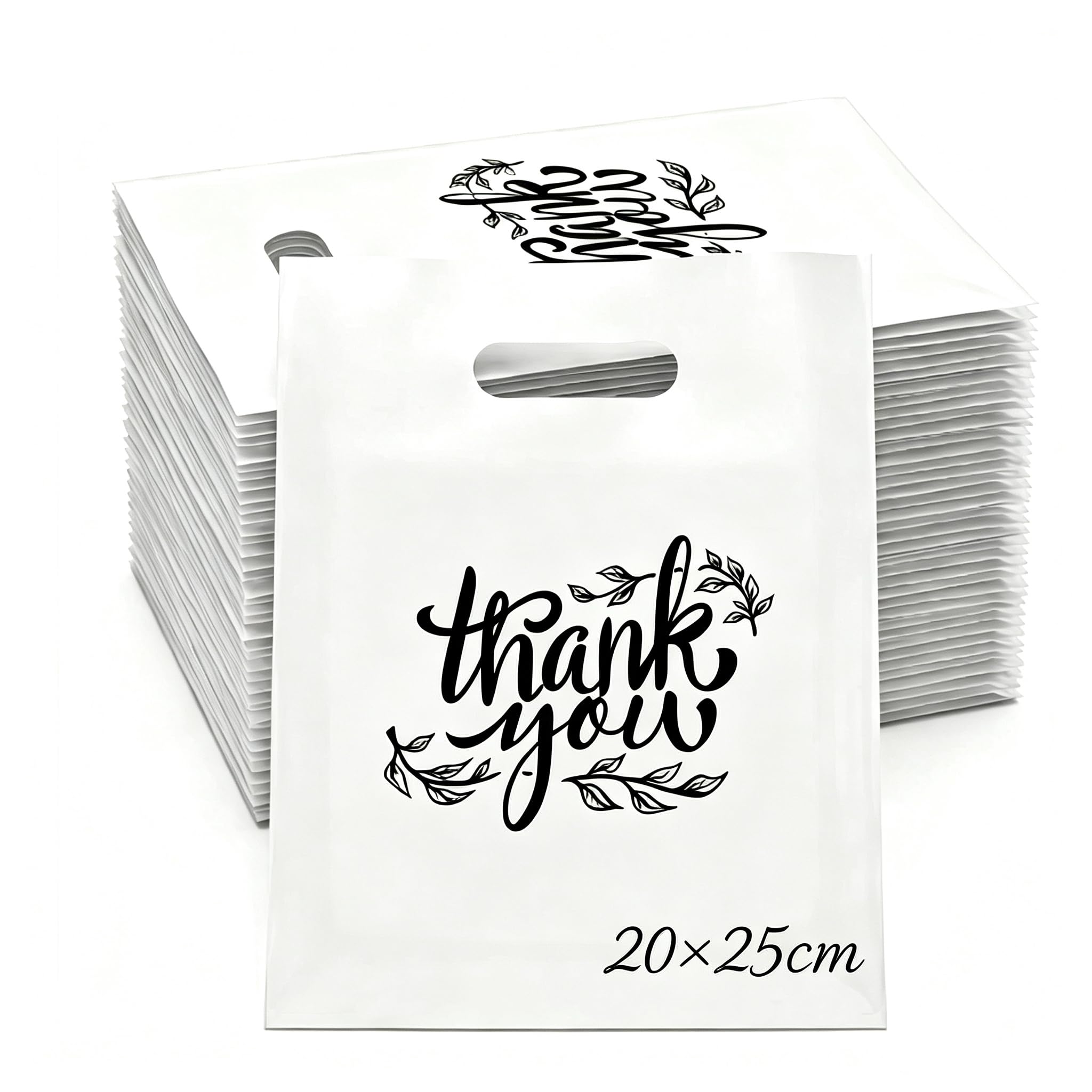 100Pcs Thank You Bags, Small Bulk Gift Pouch for Retail Event Party Favour — image 1