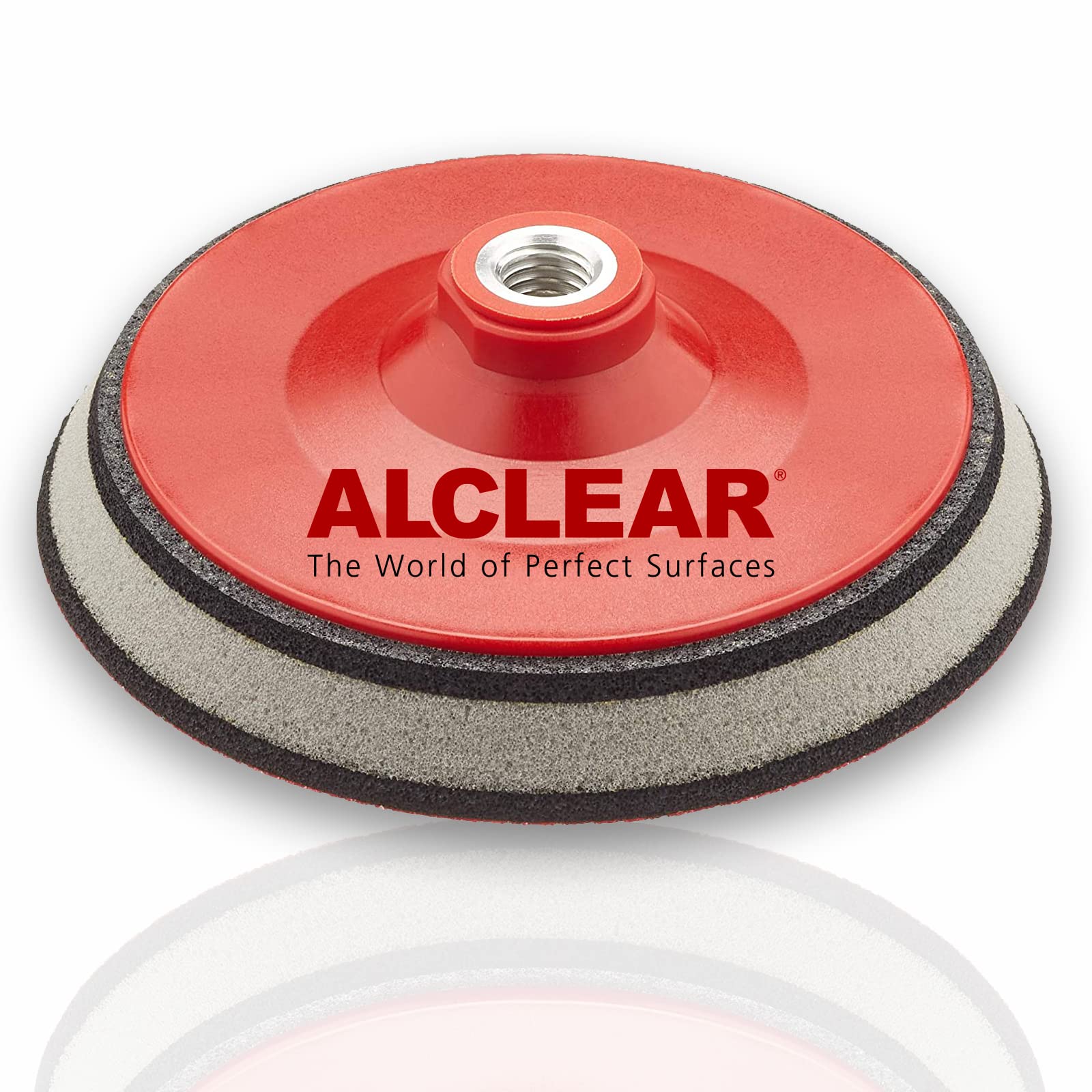 ALCLEAR Piattino di sostegno professionale a panino Ã˜ 123 mm, rosso