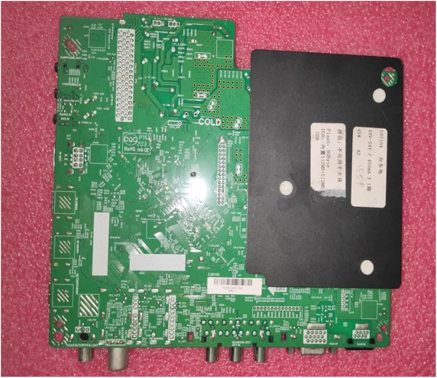 Tilbage view of the JYFORNWC TP.SK506S.PB802 TV Motherboard