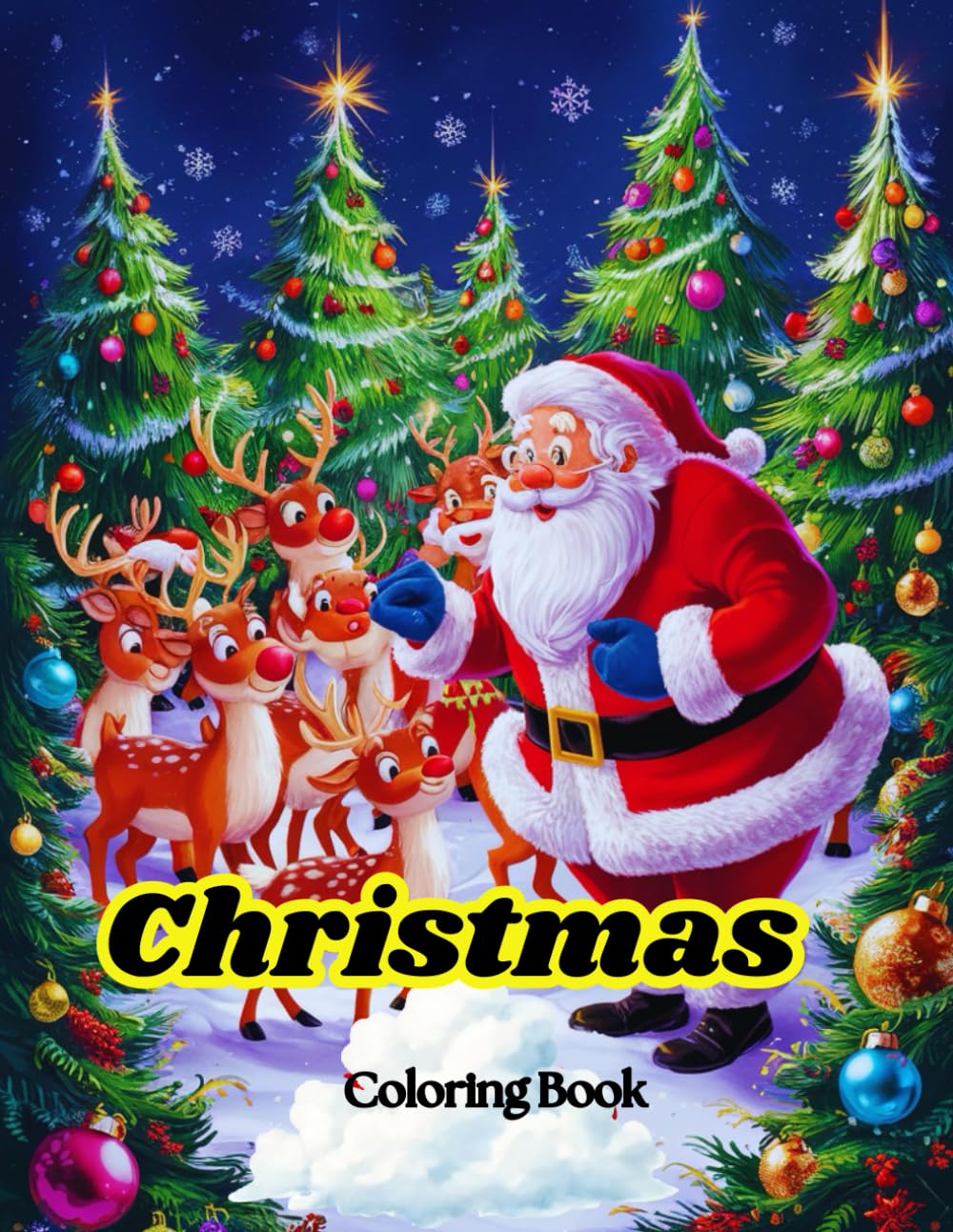 Christmas Coloring Book: Fun and Easy Christmas Coloring Pages for Little Kids Ages 3–6