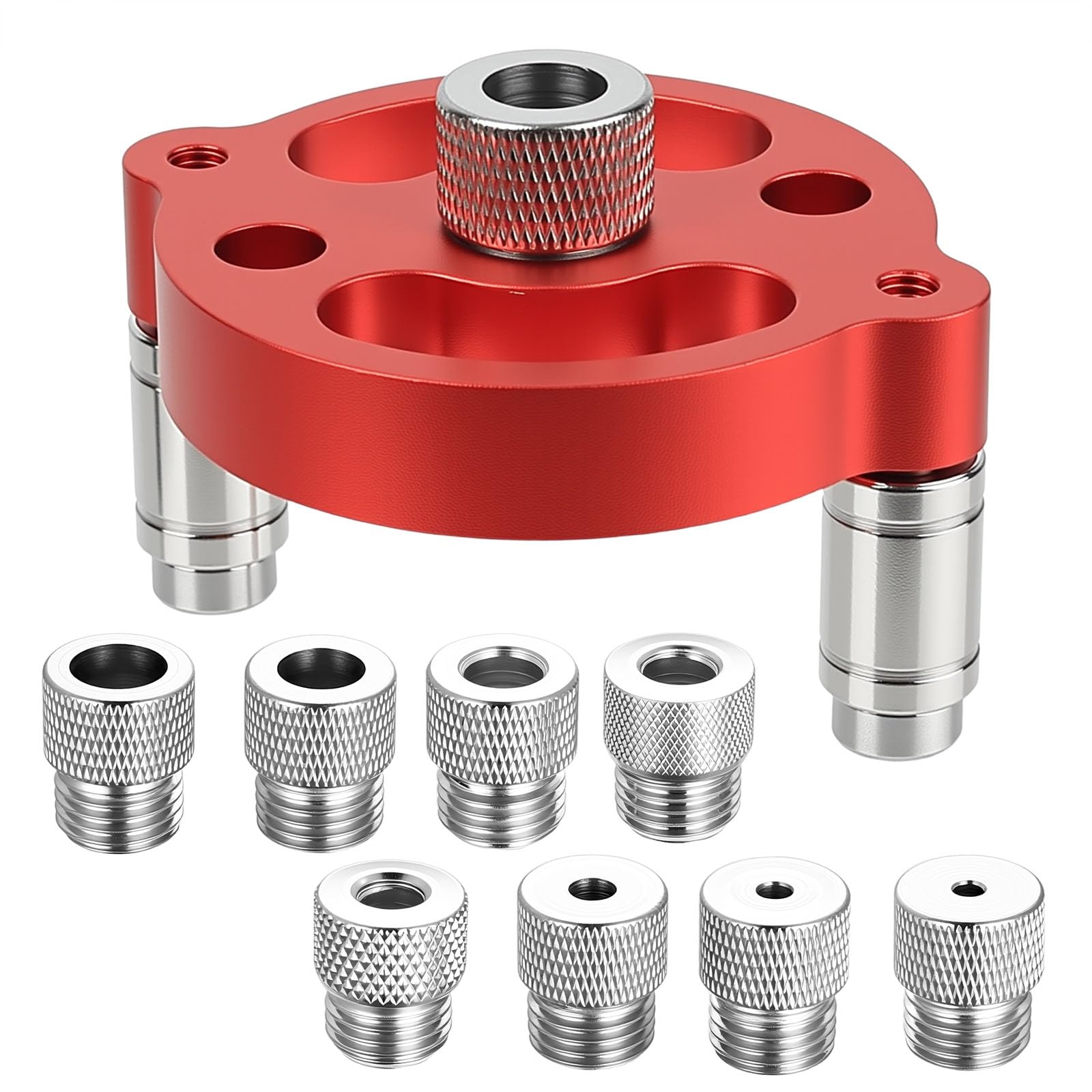 Guia Taladro Carpinteria, Ayuda de Perforación para Carpintería, 3/4/5/6/7/8/9/10 mm Localizador de Centro para Taladro de Carpintería Vertical para Madera