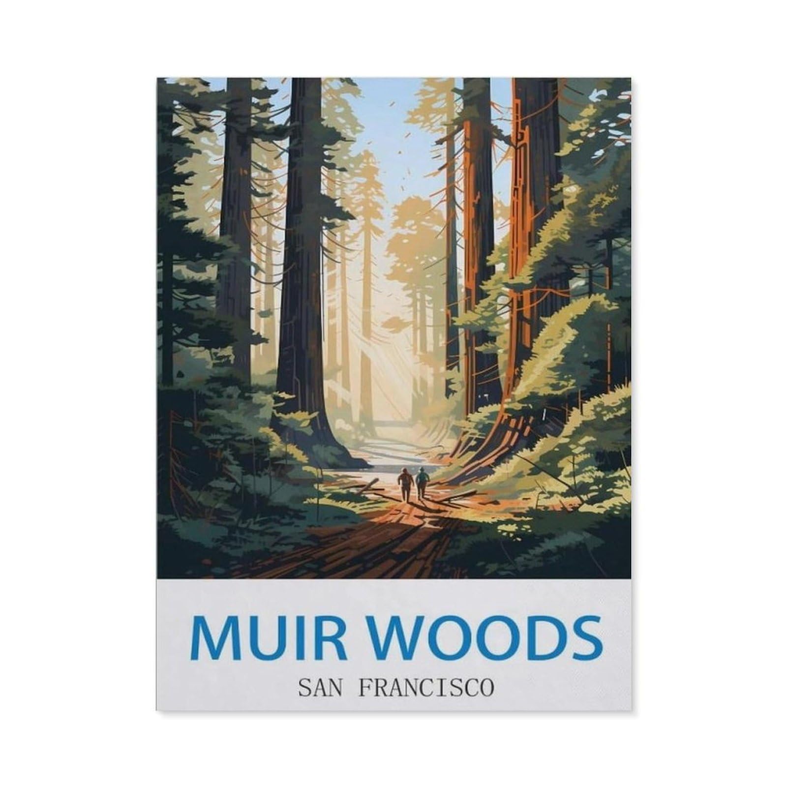 BEAYODKP 5D Diamond Painting，Muir Woods San Francisco（40x50cm）