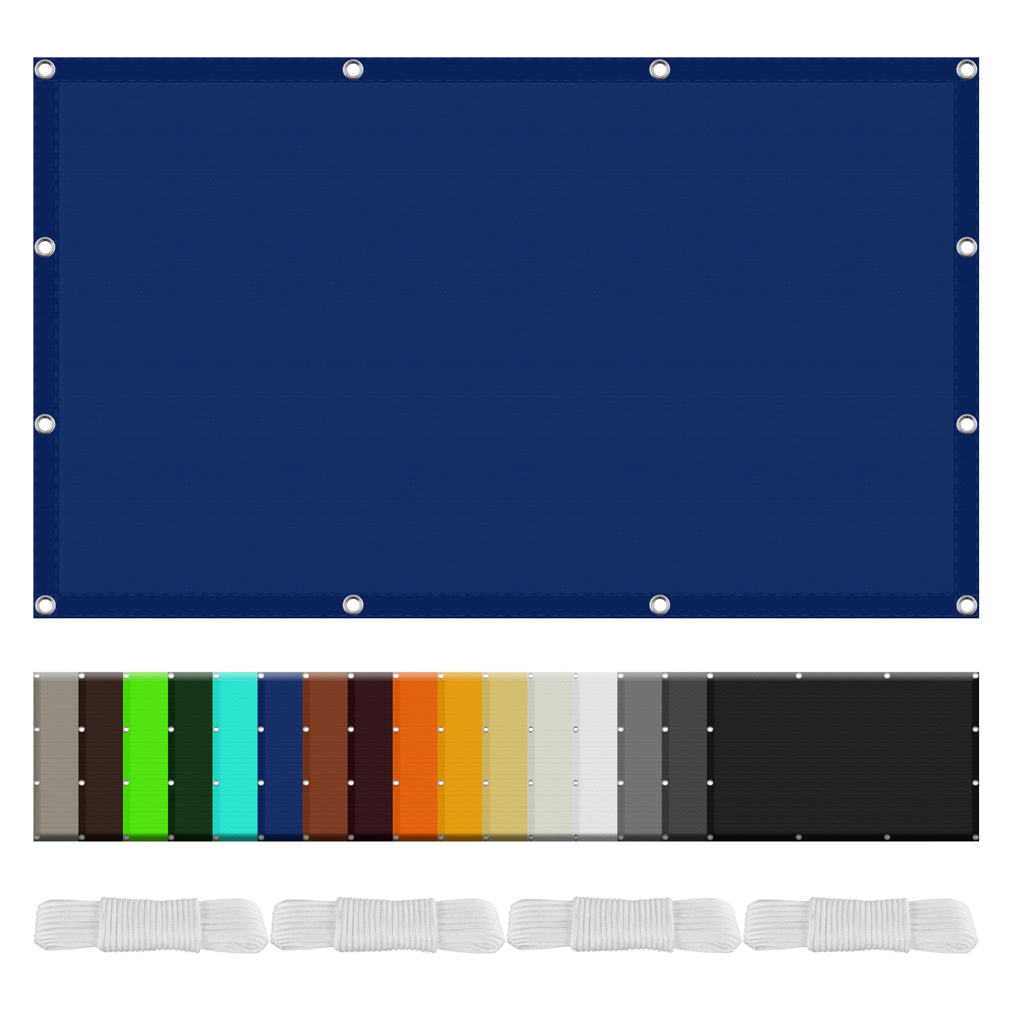 Voile d'ombrage haute densité coupe-vent 1.3 x 10 m