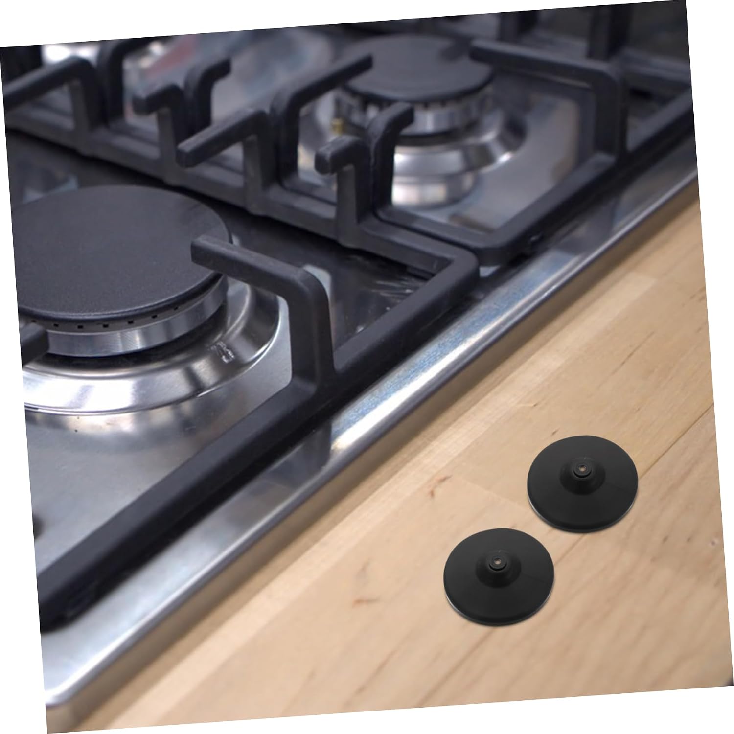 Ciieeo Gas Stove Grate Rubber Feet 2pcs Sturdy Non-Slip Kitchen Accessories for Gas Range Cooktops Replacement Bumpers for Cooking Pots and Pans for Home Chefs