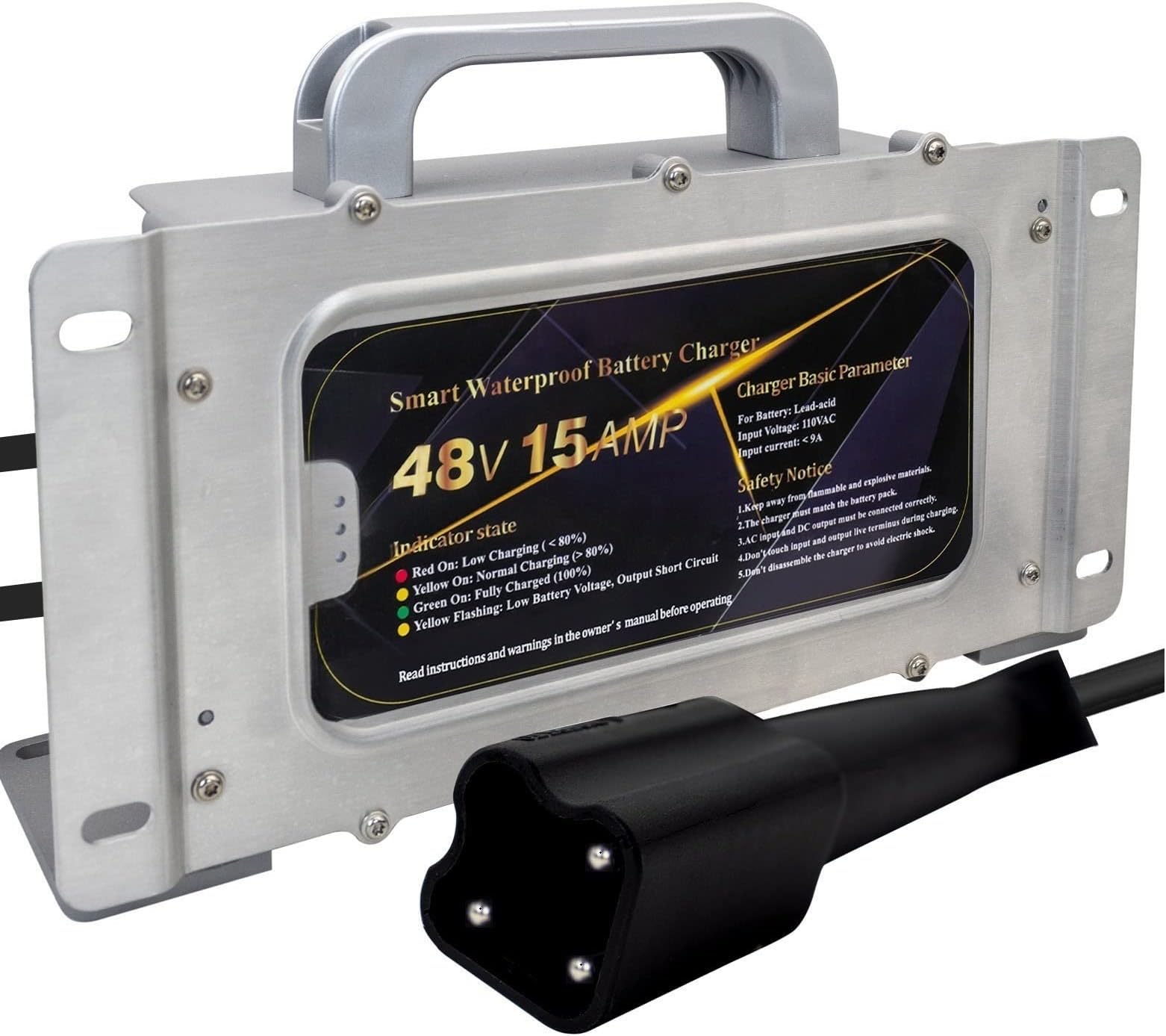 ScaAuto Yamaha Golf Cart Portable Charger 48V Battery