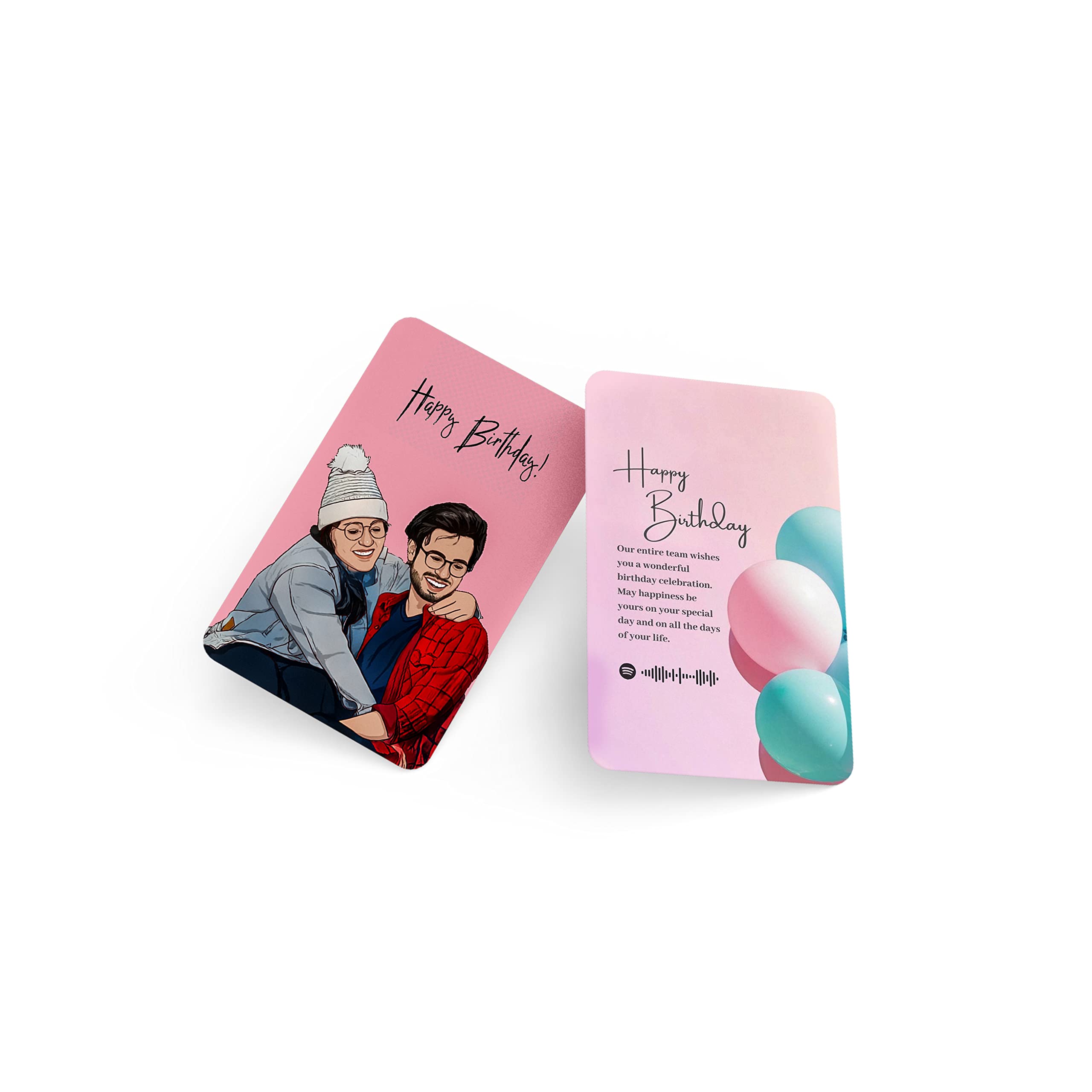 Fairus CUSTOMIZED Wallet Card - Your Photo, Illustration or Bitmoji, Message, Spotify Song Code backside Best for Special Occasion Gift For Loved One (Illustration Birthday Message Wallet Card 5.0) (B0BYPL578H) Amazon Price History, Amazon Price Tracker