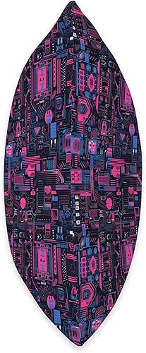 Miniatura 2 de Cyberpunk Circuit Board Pattern Throw Pillow