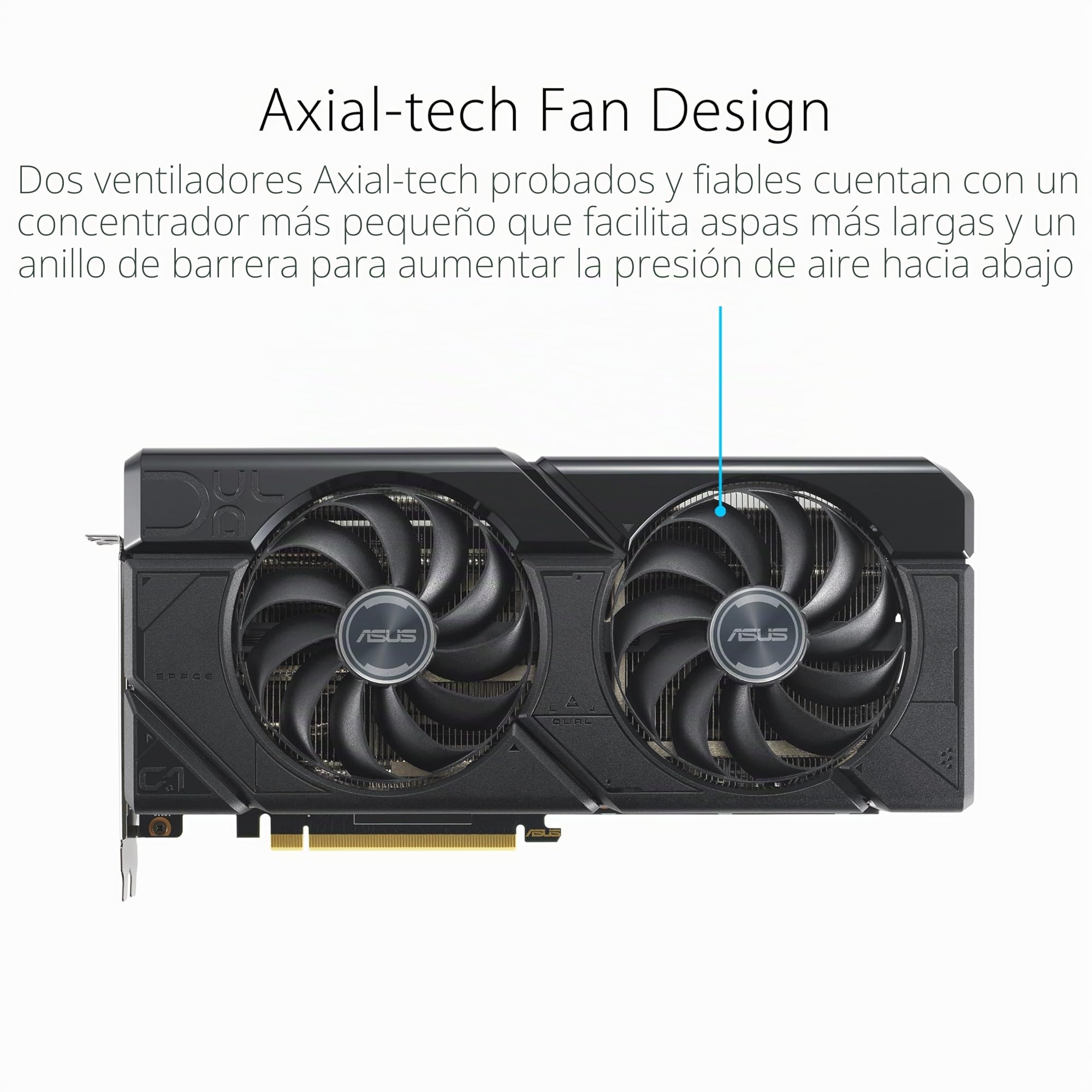 ASUS Dual Radeon RX 7700 XT OC Edition 12 GB GDDR6 - Tarjeta gráfica (AMD RDNA 3, PCIe 4.0, 12 GB de Memoria GDDR6, HDMI 2.1, DisplayPort 2.1)