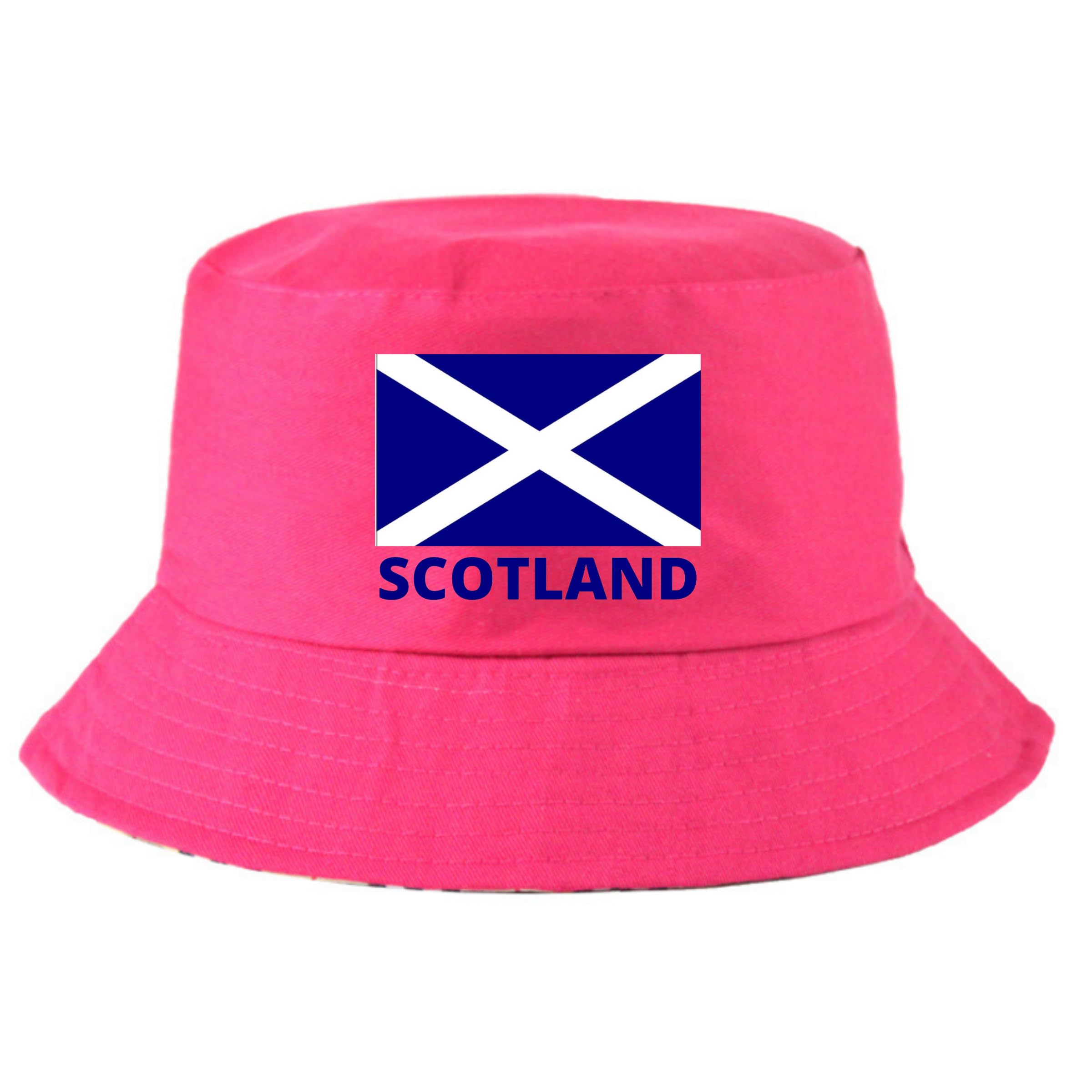 Fidra Fashion Accessories Women's Pink Fidra Scotland /Girls Reversible Bucket Hat,Fast Uk Post