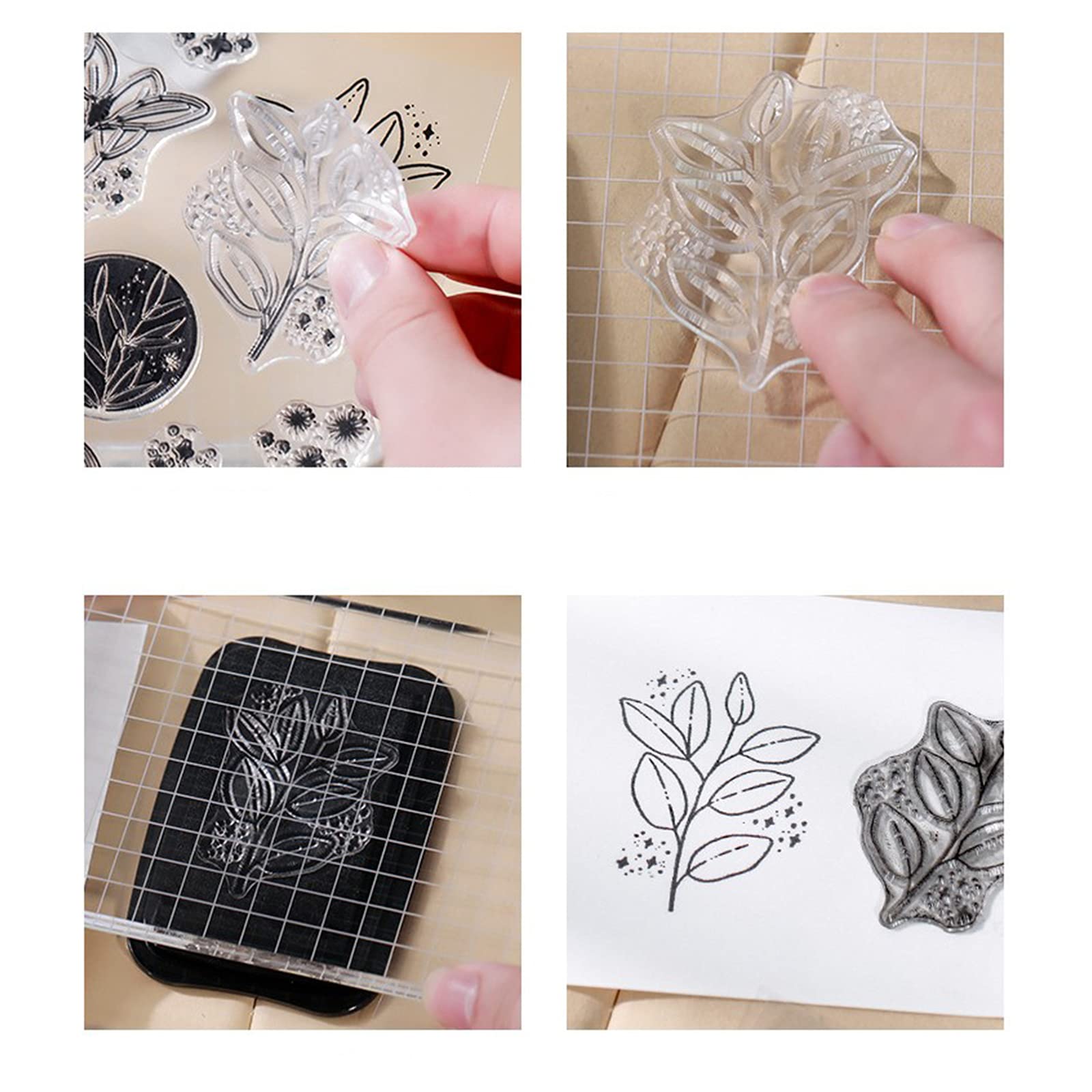Timbri In Silicone Trasparente Per Scrapbooking E Fai Da Te - Set Creativo Con Motivi Vari, Ideale Per Biglietti E Album