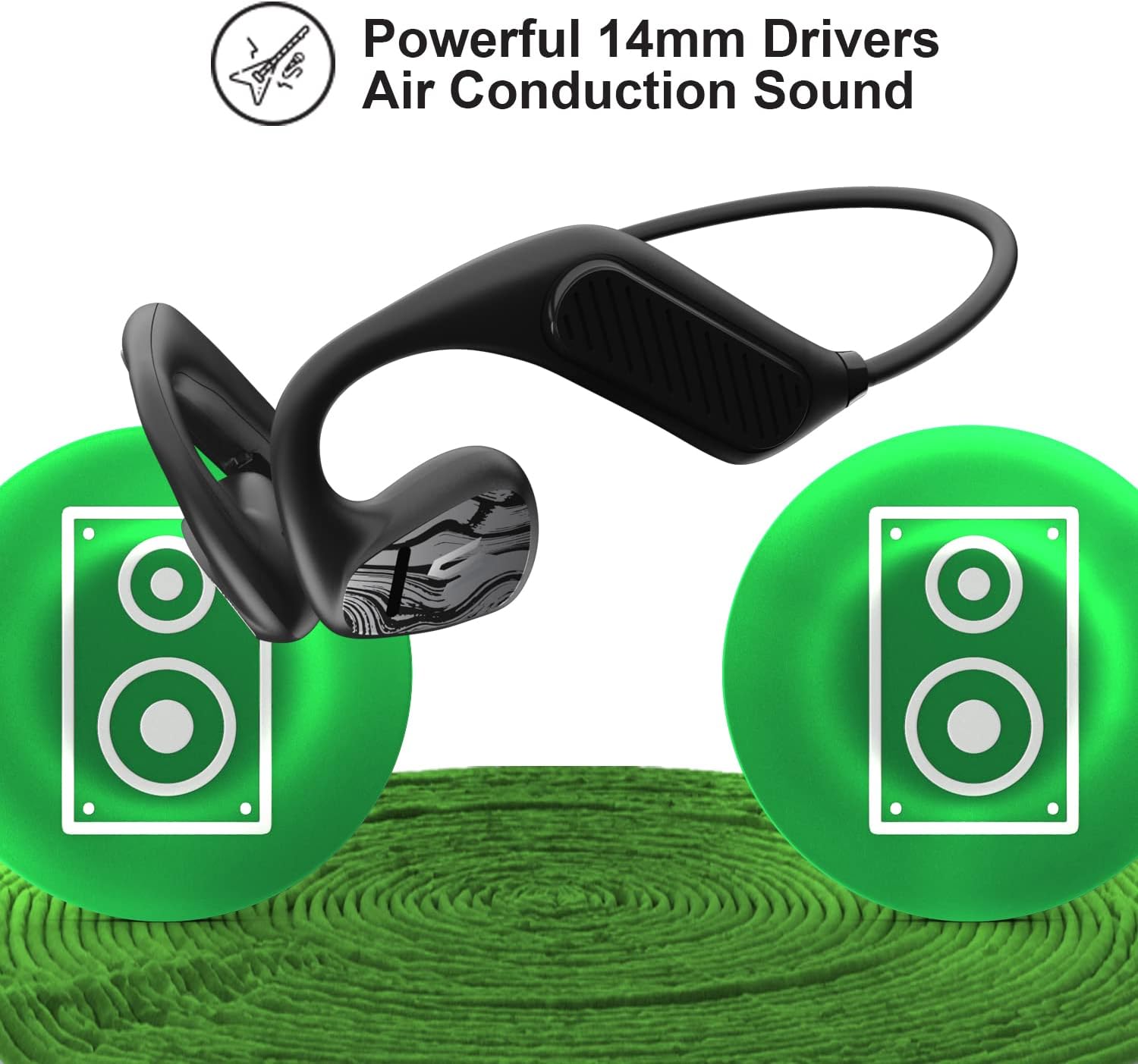 Powerful 14mm Drivers Air Conduction Sound