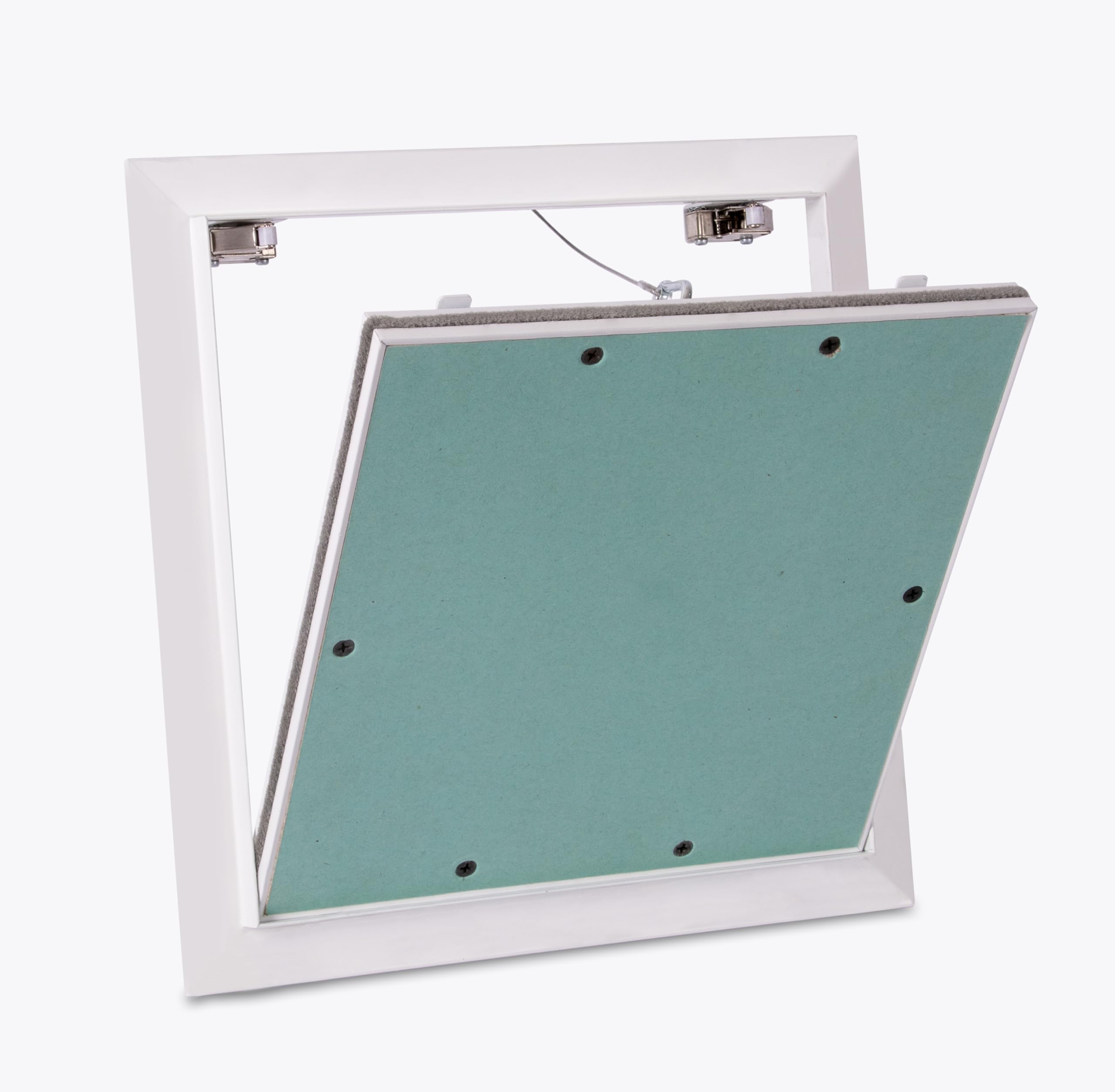 Aluminum Inspection Panel 30 X 30 CM | Ceiling & Wall Access Door | Moisture-Resistant Drywall Hatch with Push Lock Mechanism | Concealed Access Trapdoor for Plumbing, HVAC, and Electrical Systems |-image-47