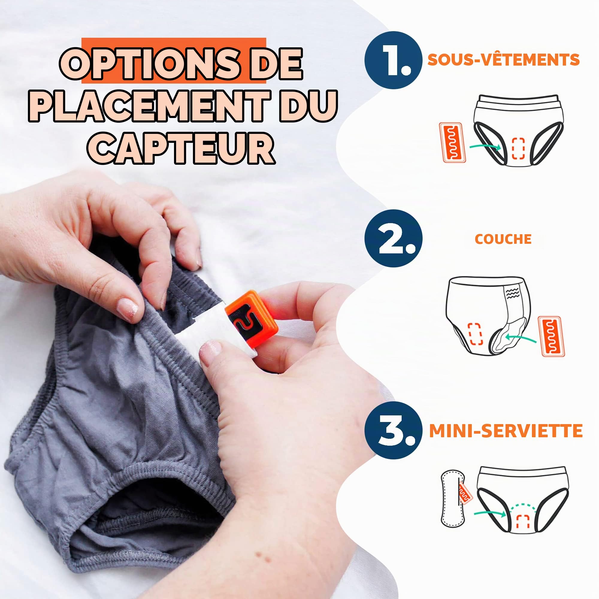 Eclipse Alarme Pipi au Lit sans Fil pour Enfants ou Adolescents