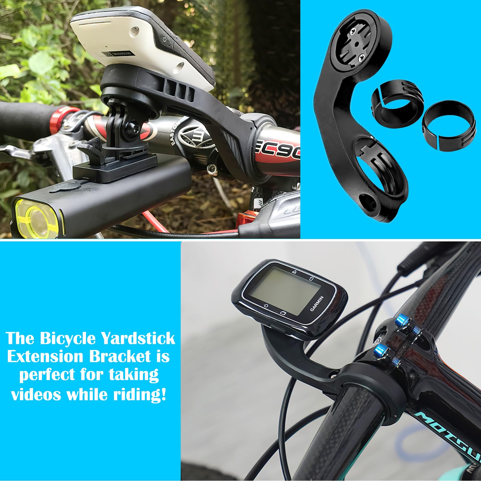 APOMOONS Uchwyt rowerowy do Garmin Edge 530 540 520 510 500 200 130 20 25 800 810 820 830 810 1000 1040 1030 Plus 910XT Bryton Wahoo, uchwyt rowerowy do Garmin Edge Explore 2