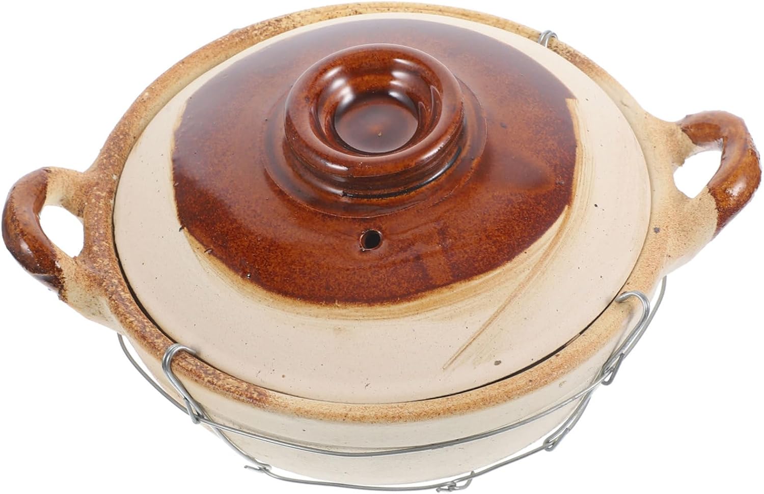 Generic Chinese Clay Cooking Pot with Handle Versatile Kitchen Casserole for Home Cooking Ideal for Stews Soups and Rice Dishes Earthenware Design