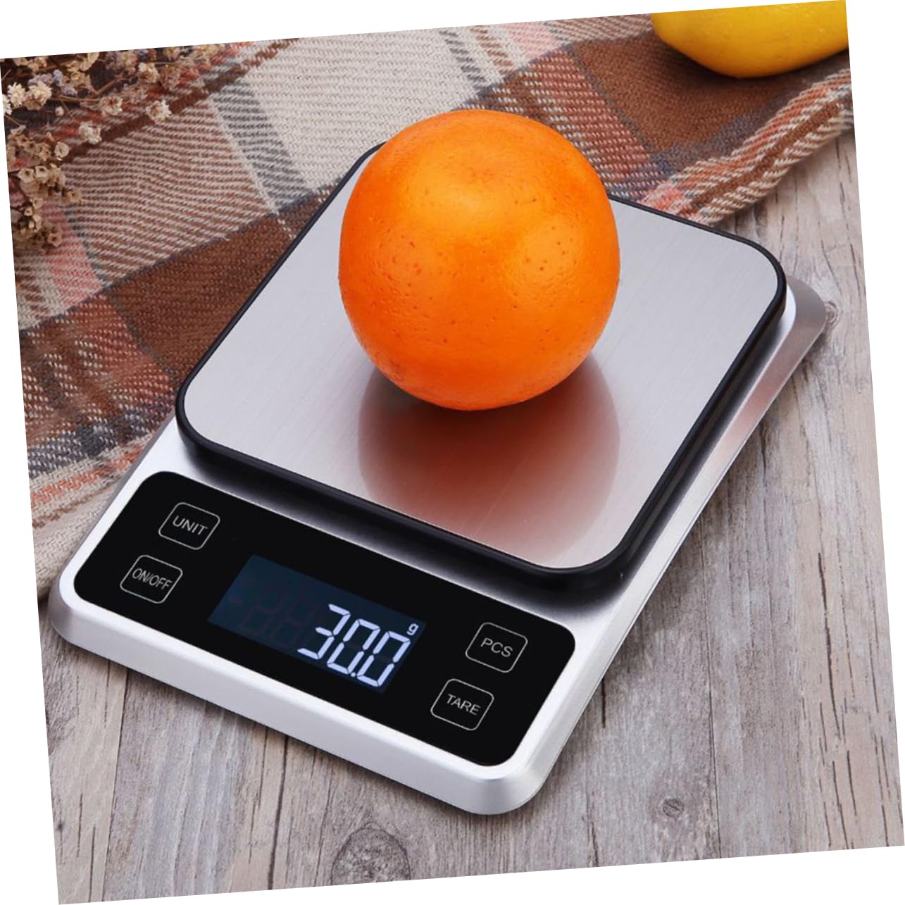 Cabilock Escala electrónica de alta precisión medición Hornada pesar escalas inteligentes peso electrónico pequeña escala de alimentos balanzas electronicas cocina plano de acero inoxidable